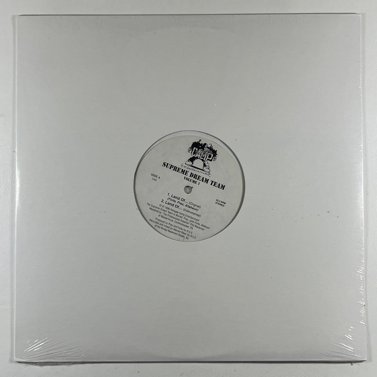 Supreme Dream Team “Land Of/Riddle Of The Steel” Single 12”/Refugee (Sealed) 199
