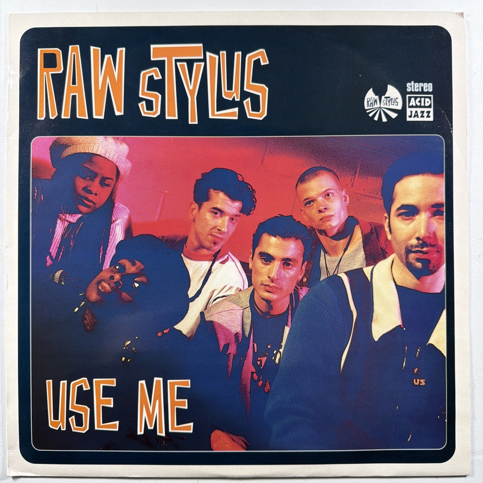 Raw Stylus - Use Me Single 12” Acid Jazz JAZID 69T EX 1993 Electronic Funk Soul