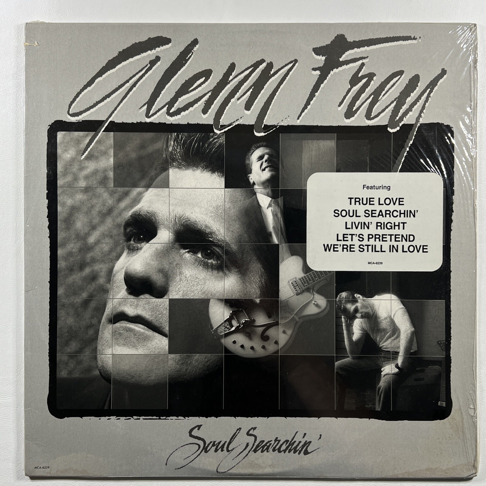 Glenn Frey “Soul Searchin'” LP/MCA-6239 (VG+) 1988 Shrinkwrap Hype