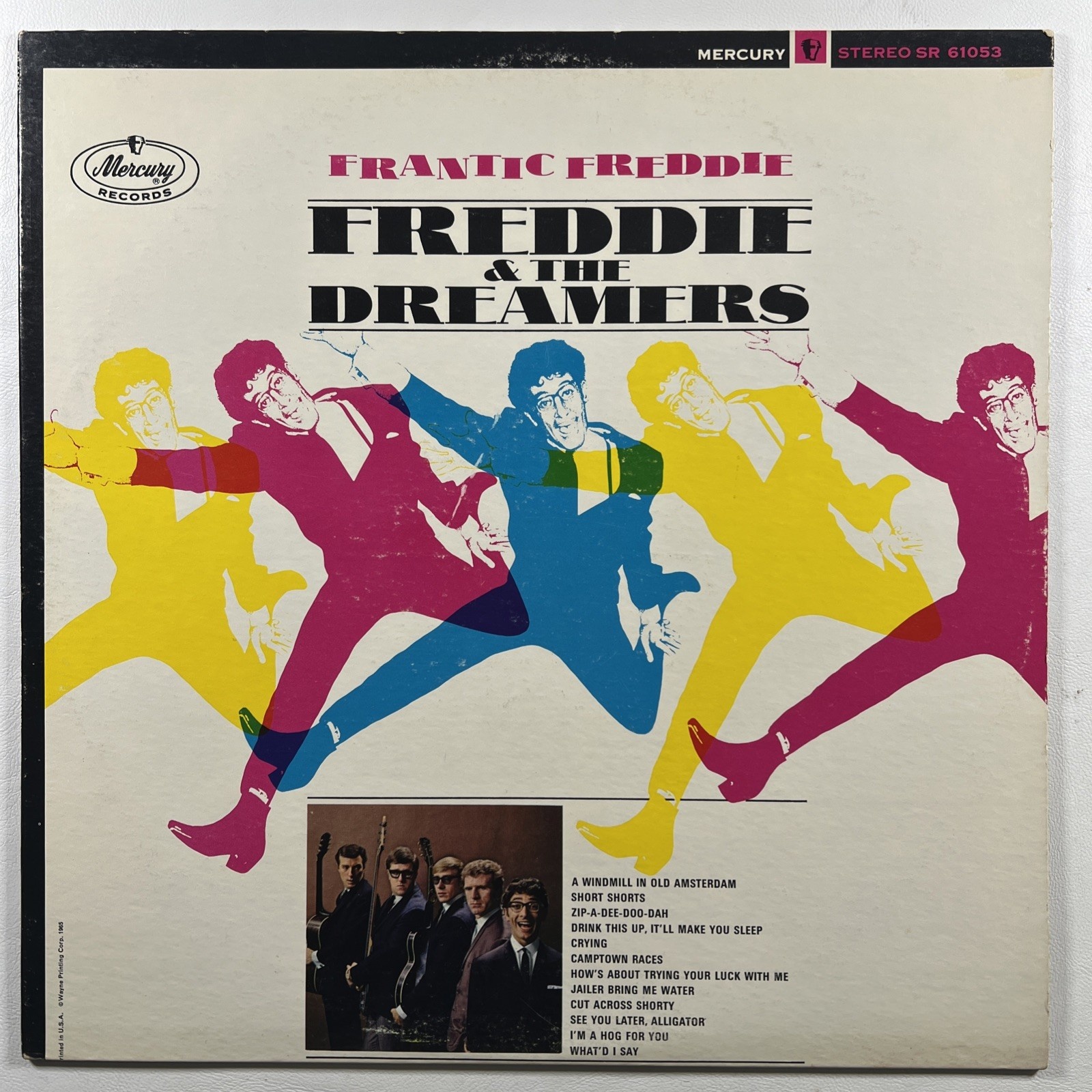 Freddie & The Dreamers - Frantic Freddie LP Mercury SR61053 EX Promo 1965