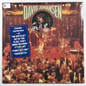 David Johansen – Live It Up LP Blue Sky ARZ 38004 EX 1982 Shrinkwrap Hype