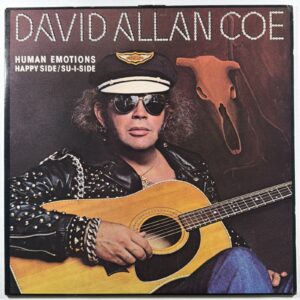 David Allan Coe - Human Emotions Happy Side/Su-I-Side LP Columbia NM Promo 1978