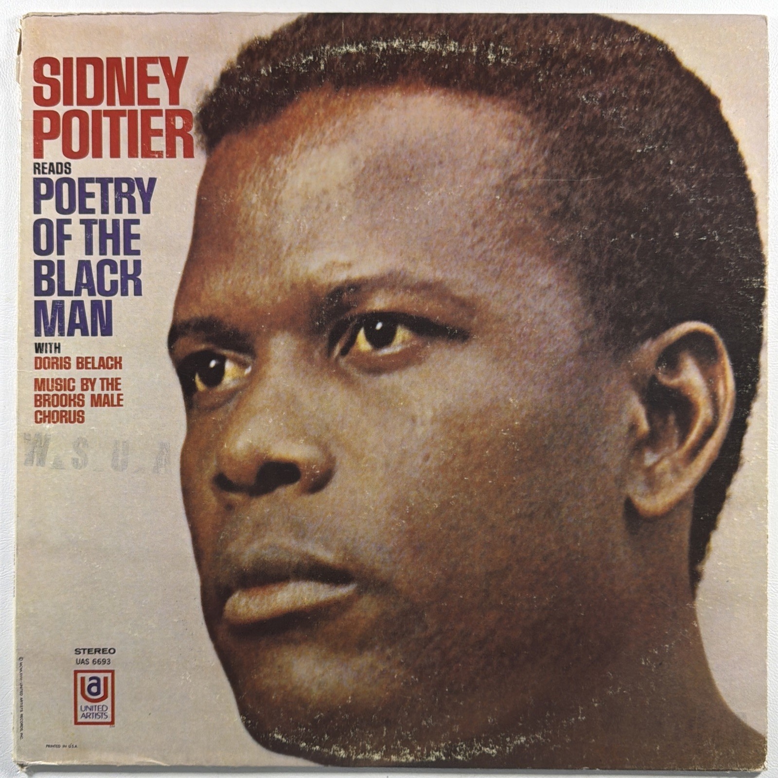 Sidney Poitier - The Poetry Of The Black Man LP UAS 6693 VG+ Doris Belack