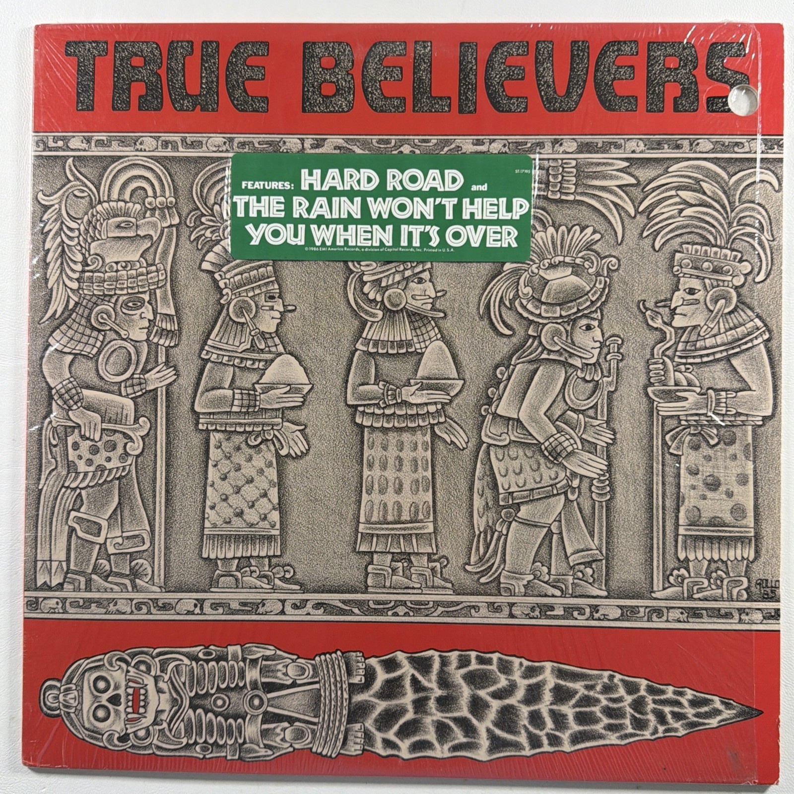 True Believers - Self Titled LP EMI America ST-17195 EX Shrink Hype 1986 Rock