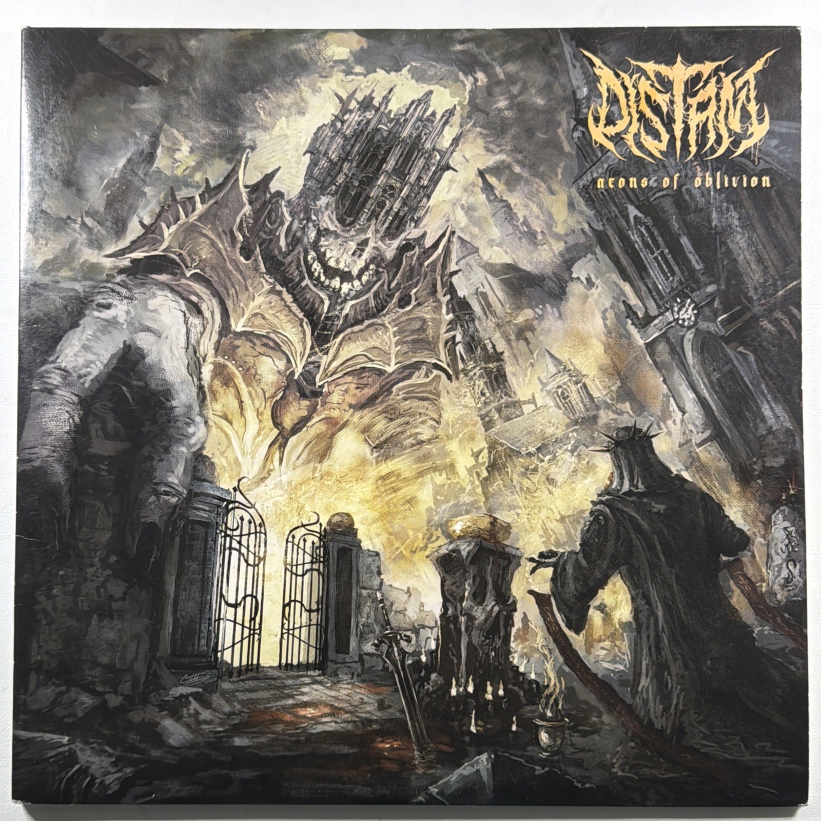 Distant - Aeons Of Oblivion 2LP Unique NM 2021 Silver Marble Gate Ltd Ed 500