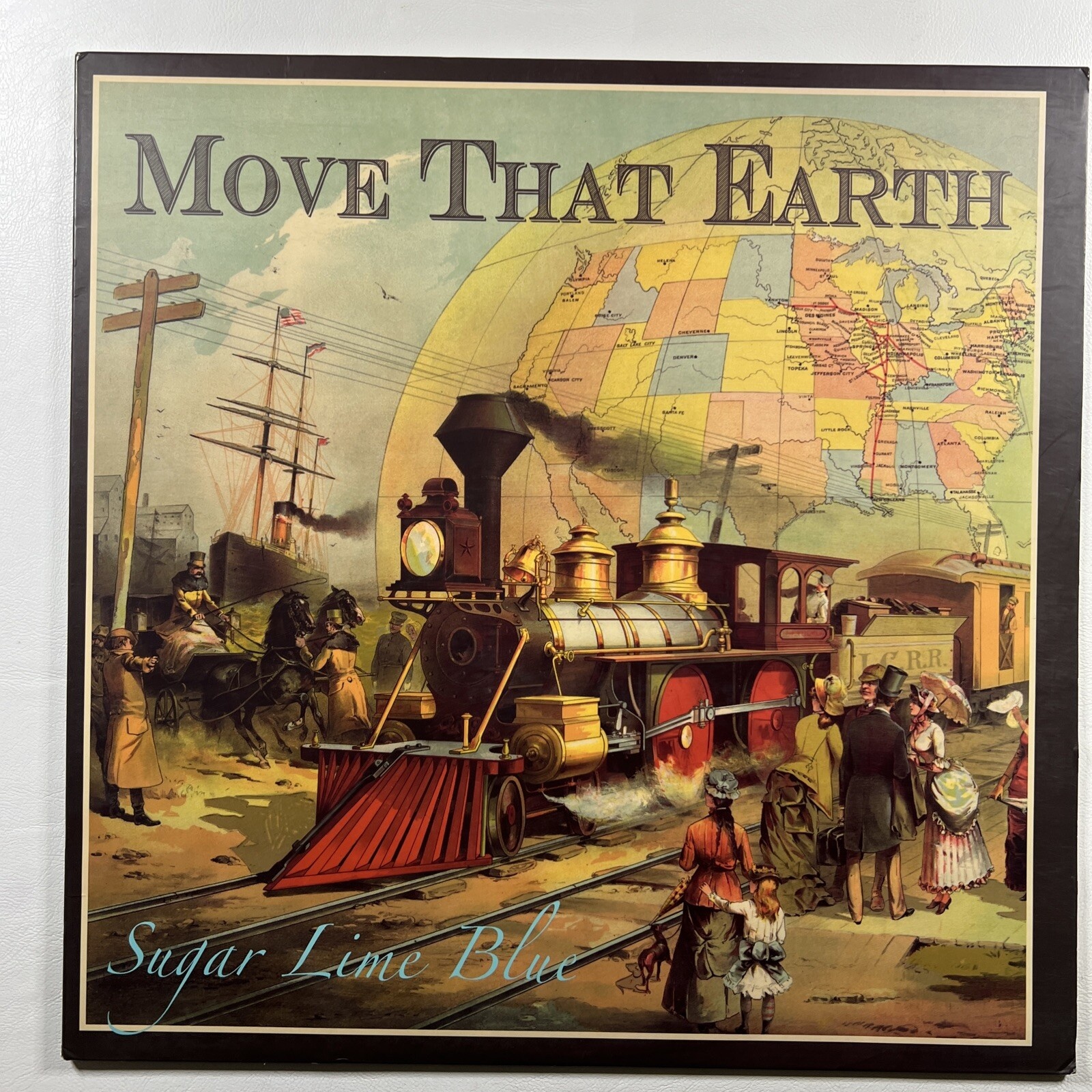 Sugar Line Blue “Move That Earth” LP/Self Publish (EX) Coke Bottle Clear Vinyl