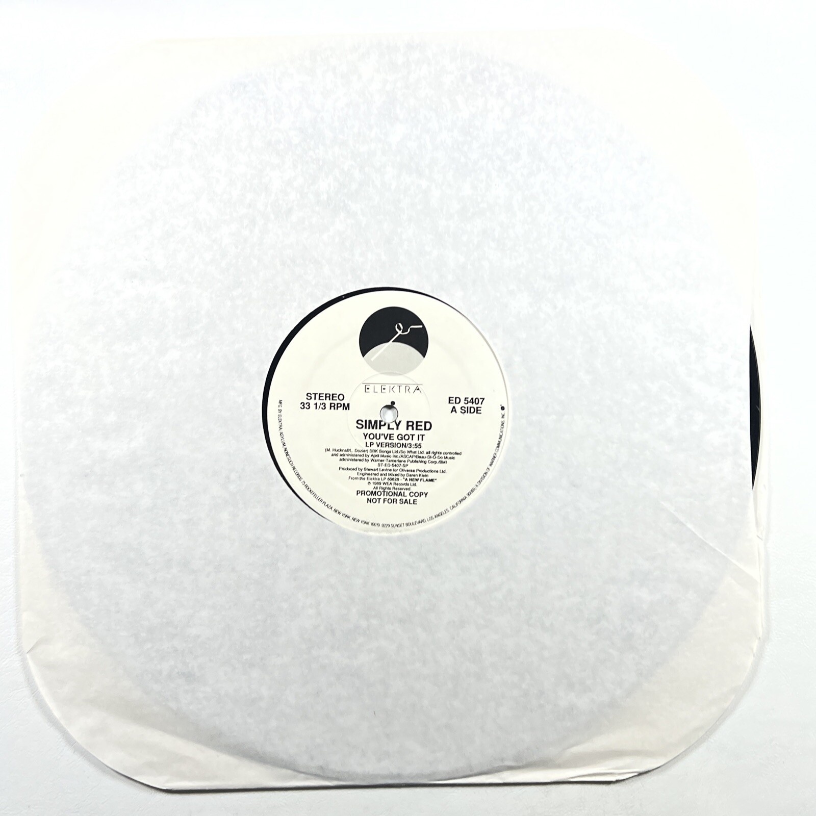 Simply Red - You've Got It LP White Label 12" Promo Elektra ED5407 NM 1989 - Image 3