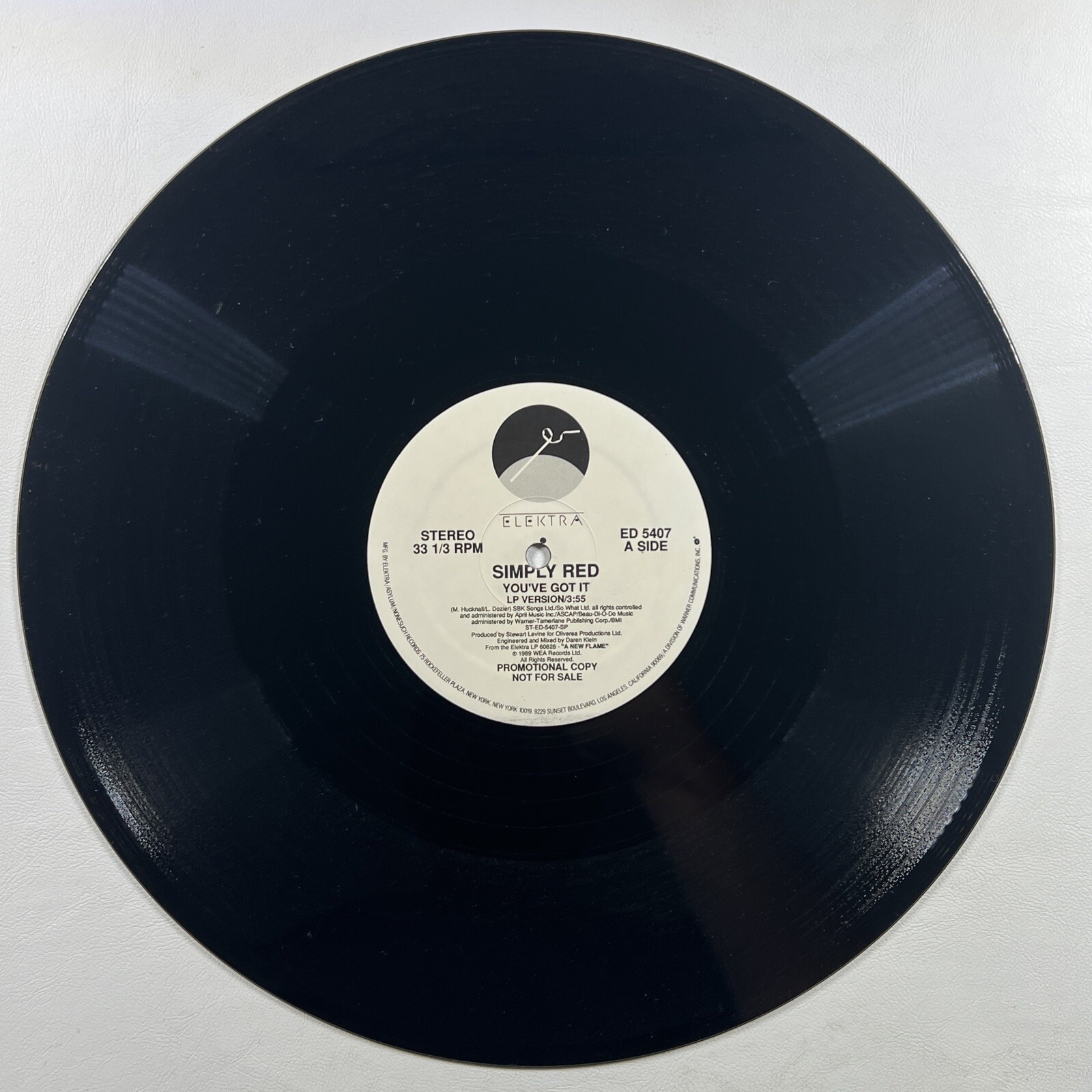 Simply Red - You've Got It LP White Label 12" Promo Elektra ED5407 NM 1989 - Image 4