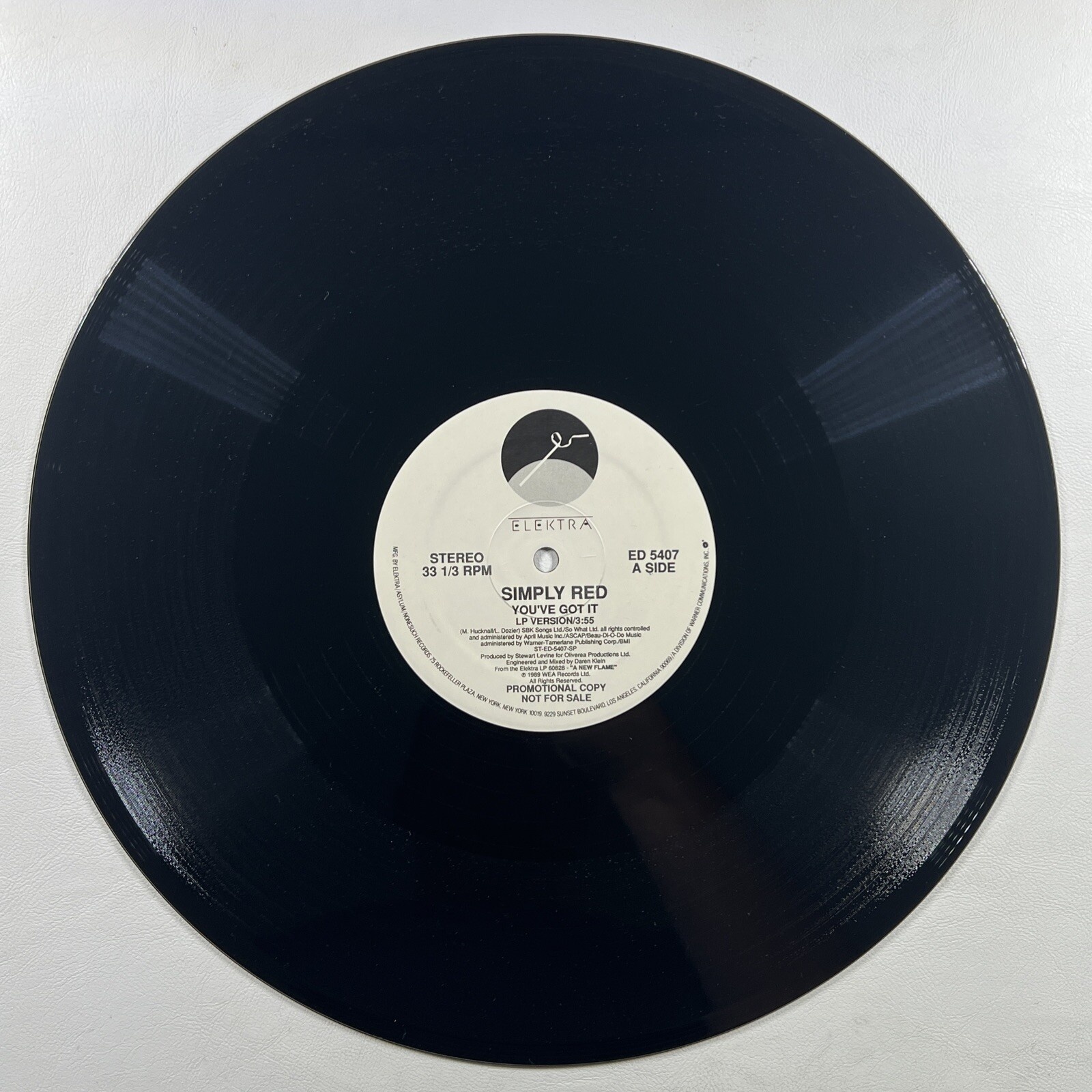 Simply Red - You've Got It LP White Label 12" Promo Elektra ED5407 NM 1989 - Image 5