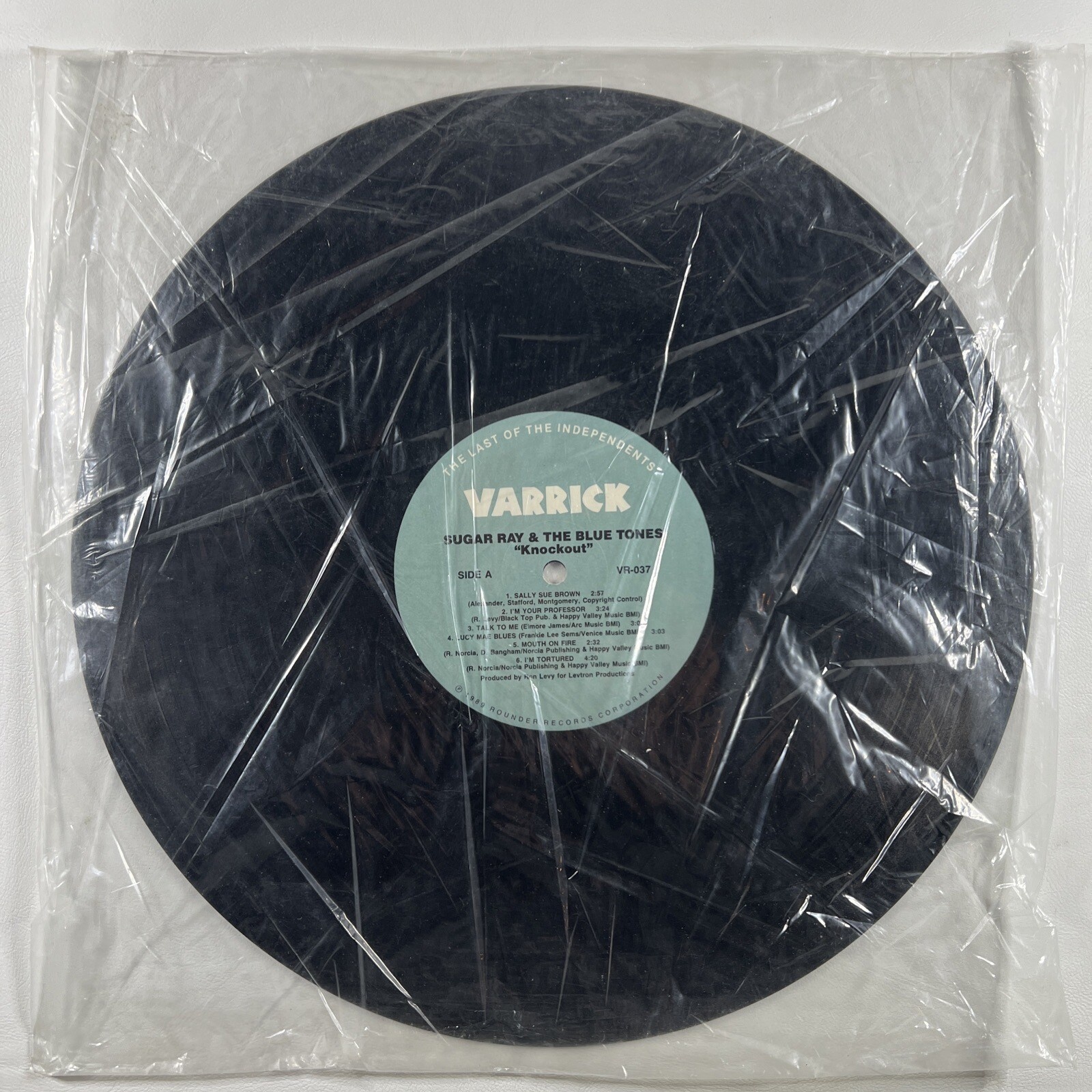 Sugar Ray & The Blue Tones - Knockout LP Varrick VR-037 EX 1989 - Image 3