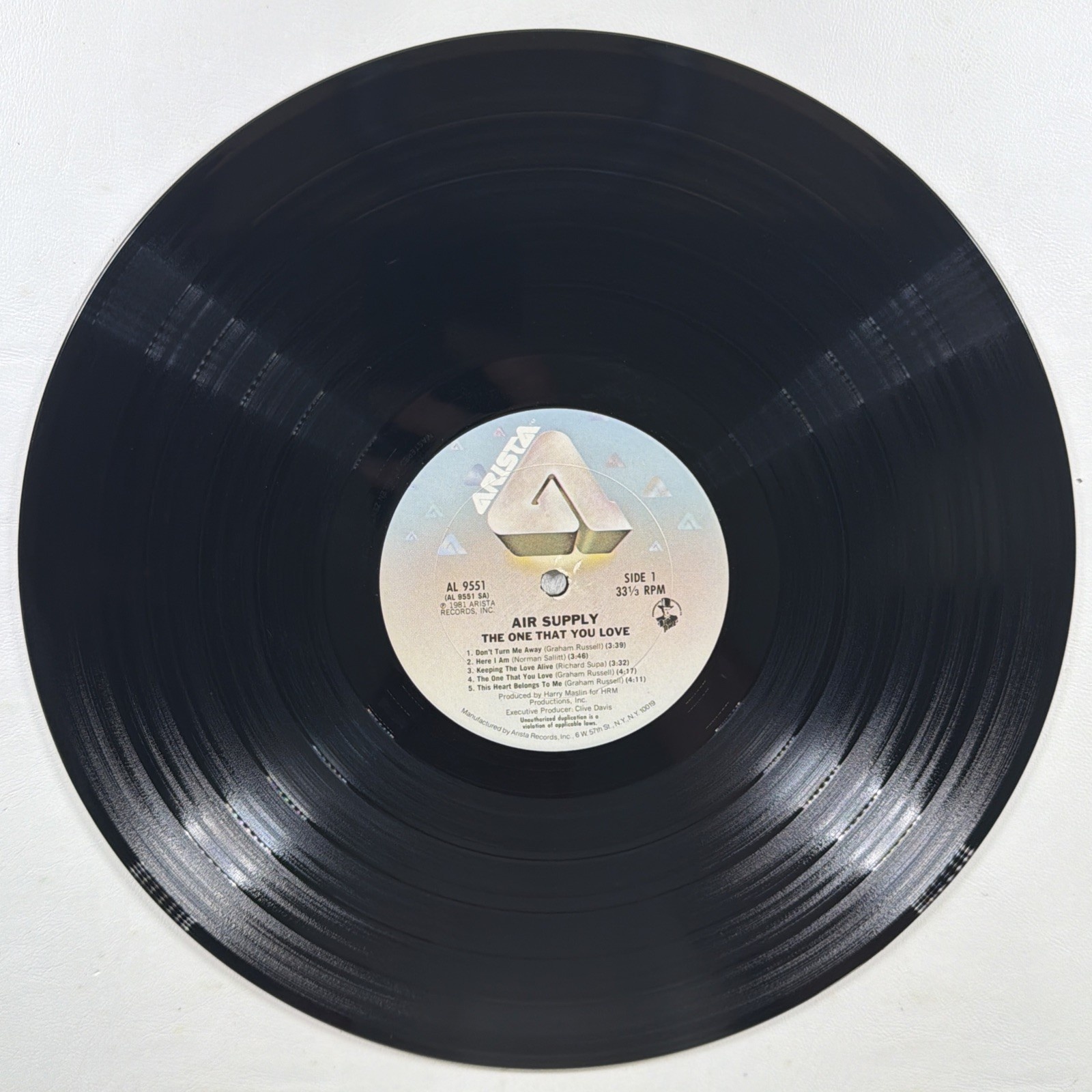 Air Supply - The One That You Love LP Arista Records AL 9551 NM 1981 Here I Am - Image 4