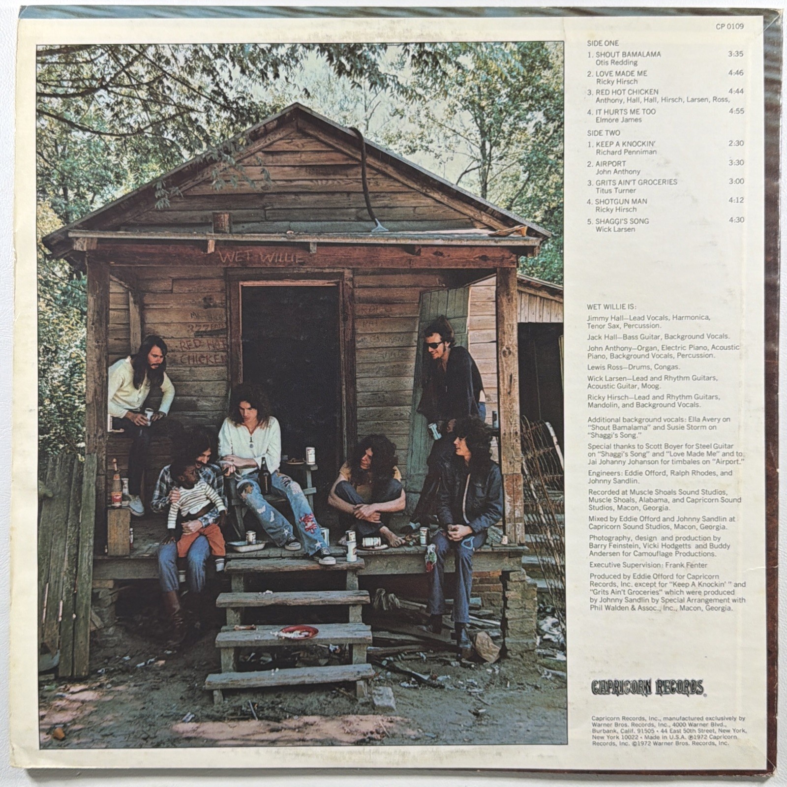 Wet Willie - II LP Capricorn Records CP 0109 EX 1972 Southern Rock Blues - Image 2