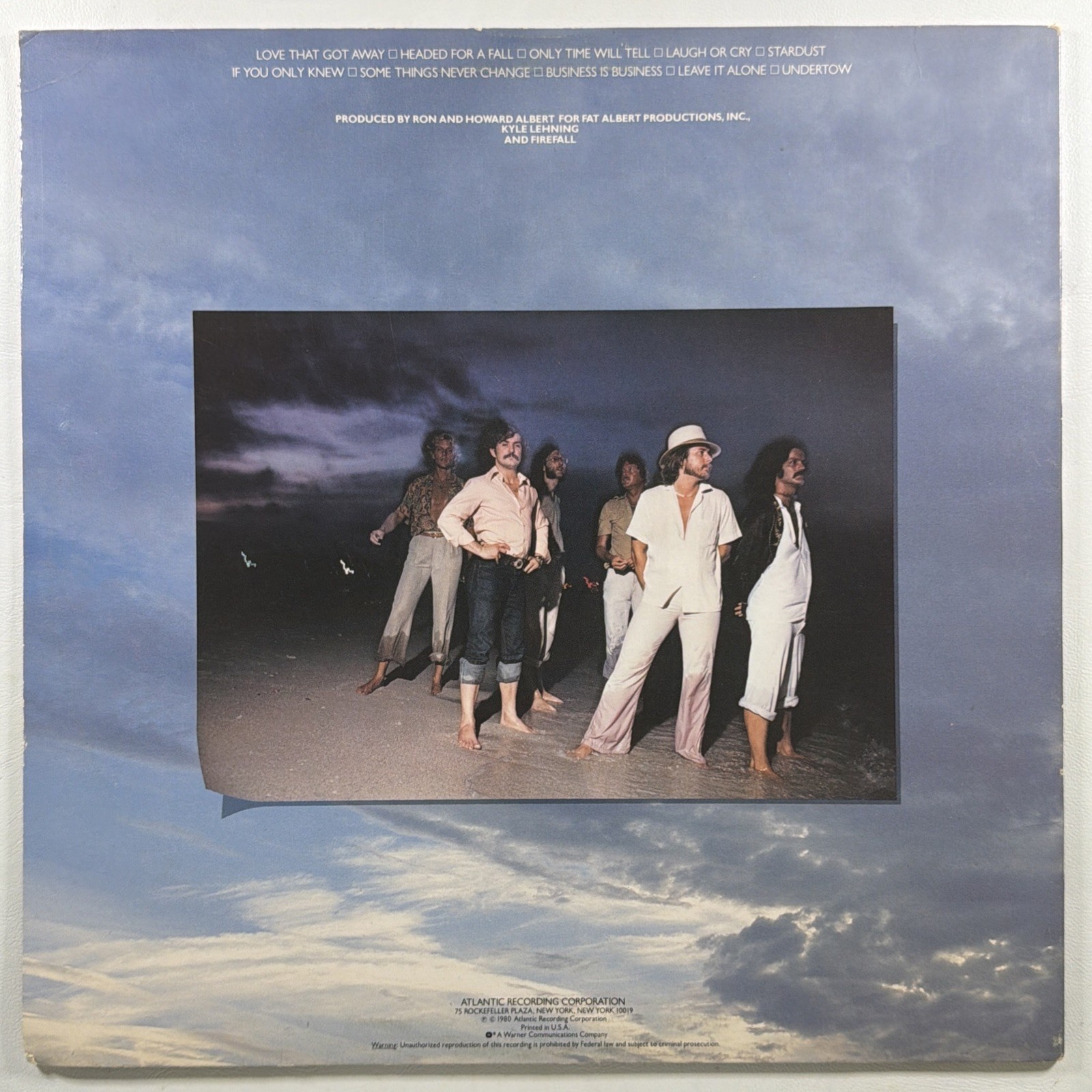 Firefall - Undertow LP Atlantic SD 116006 NM 1980 Promo Pop Rock - Image 2