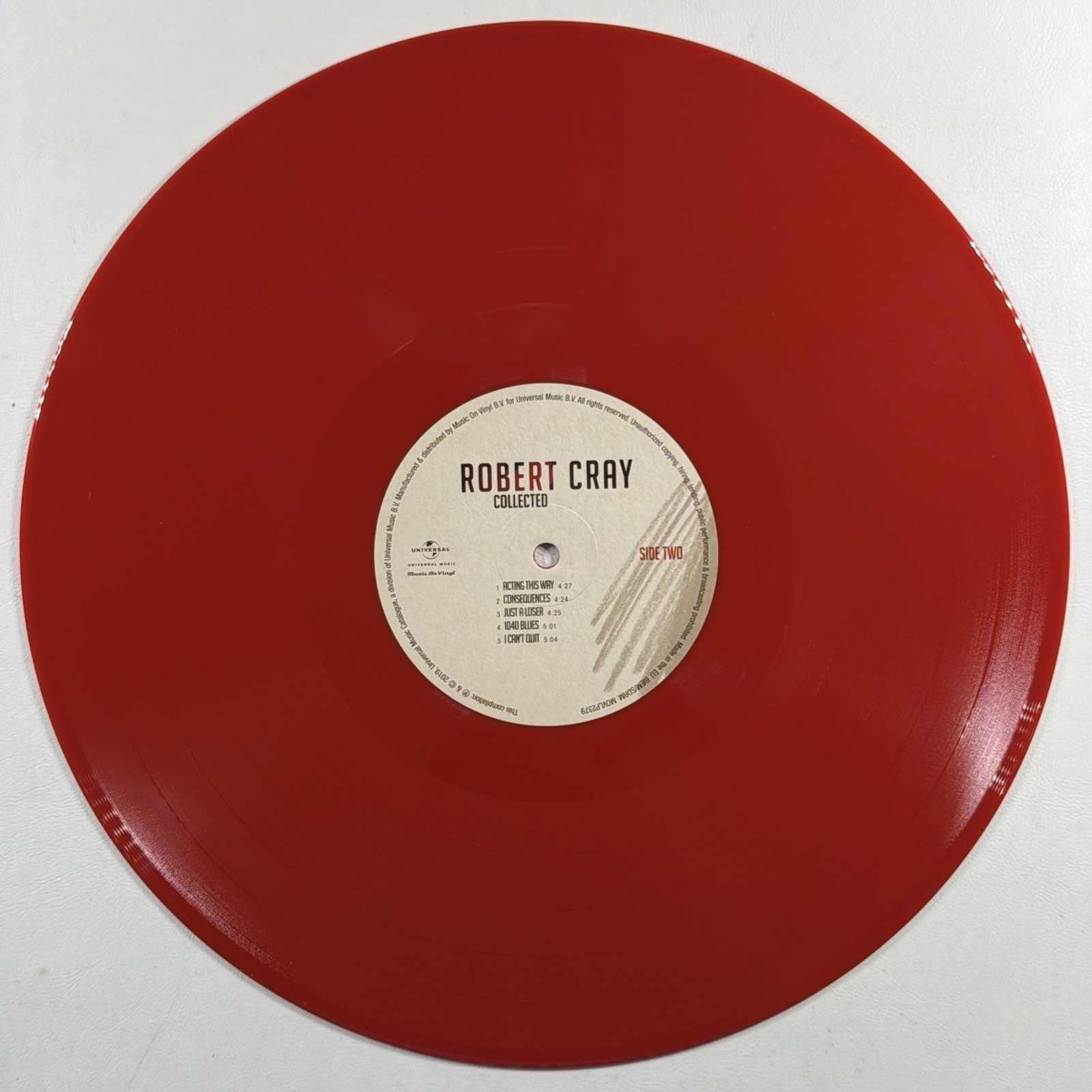 Robert Cray – Collected 2LP MOVLP2379 Ltd Ed 505/2K Red 180g Insert Gate 2020 - Image 8