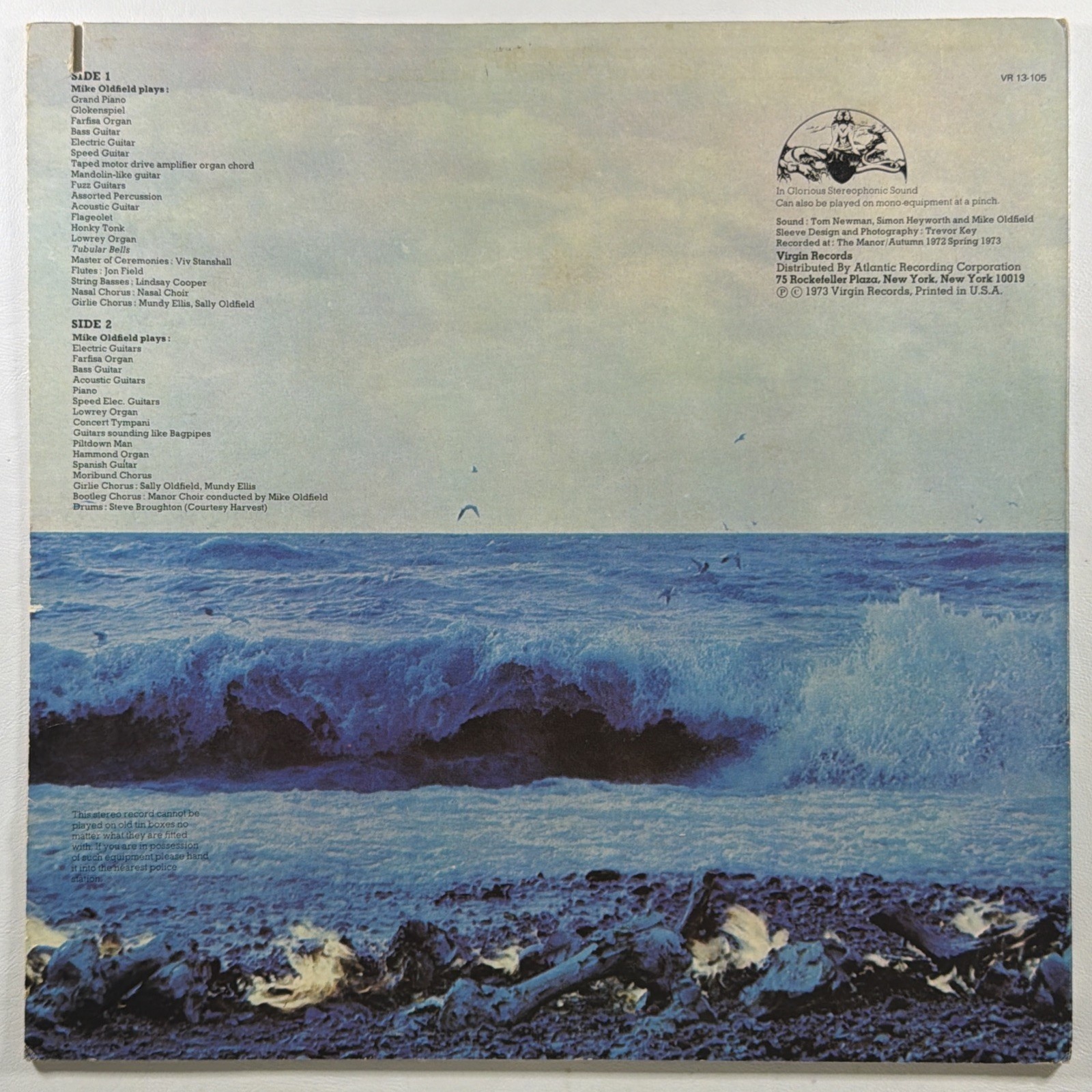Mike Oldfield - Tubular Bells LP Virgin Records VR13-105 DJ Promo 1973 Hype Prog - Image 2