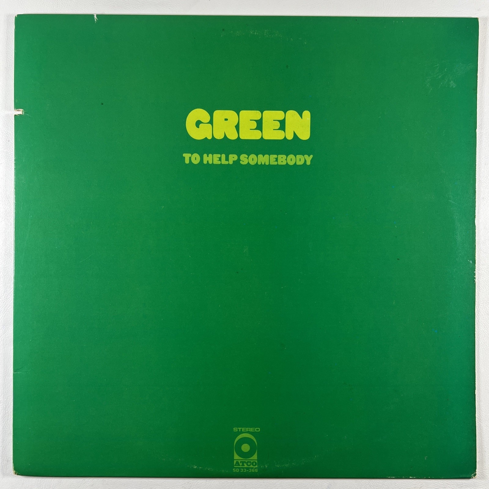 Green - To Help Somebody LP Atco SD 33-366 EX 1971 Rock Psychedelic