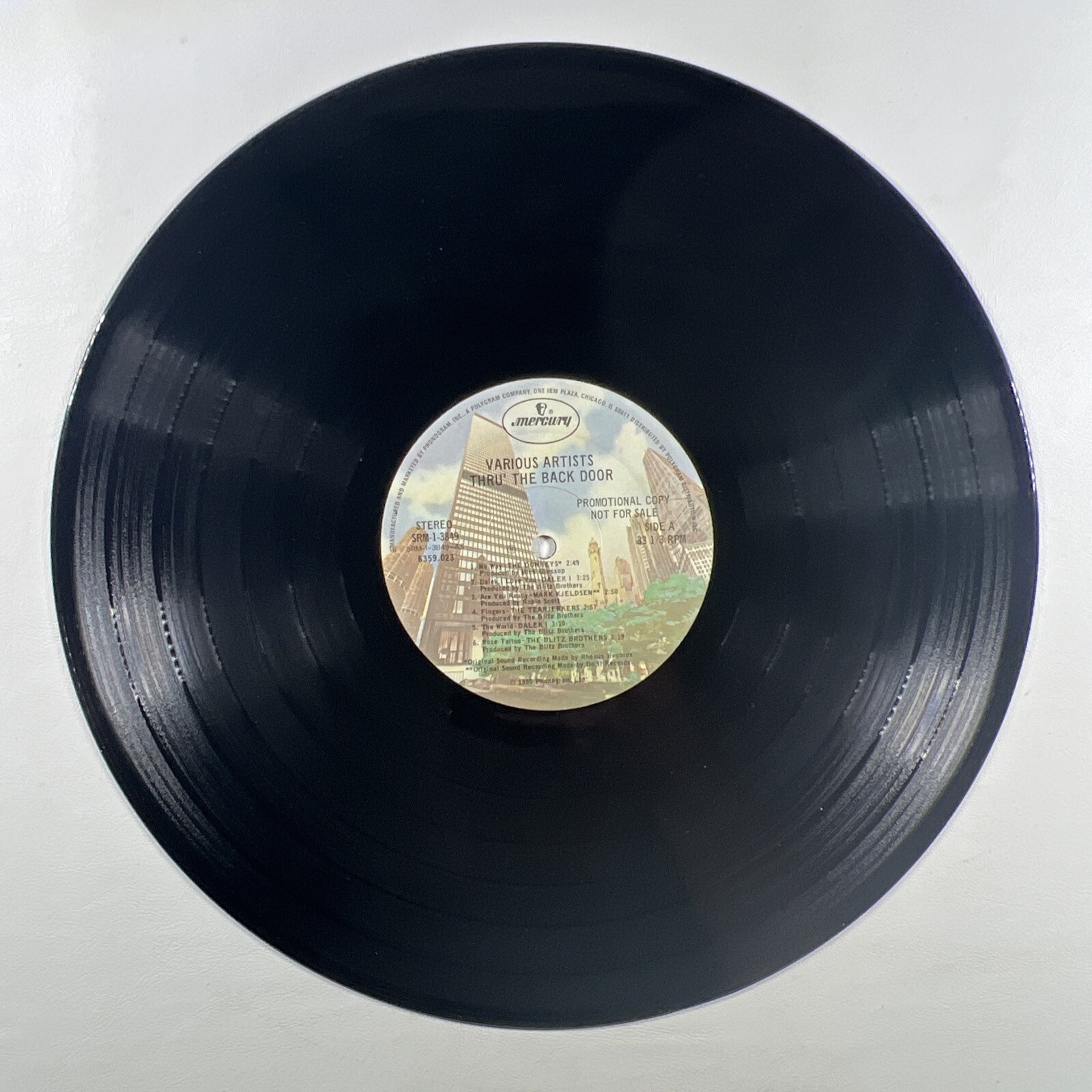 Thru' The Back Door - Various Artists LP Mercury SRM-1-3849 VG+ 1980 Promo - Image 5