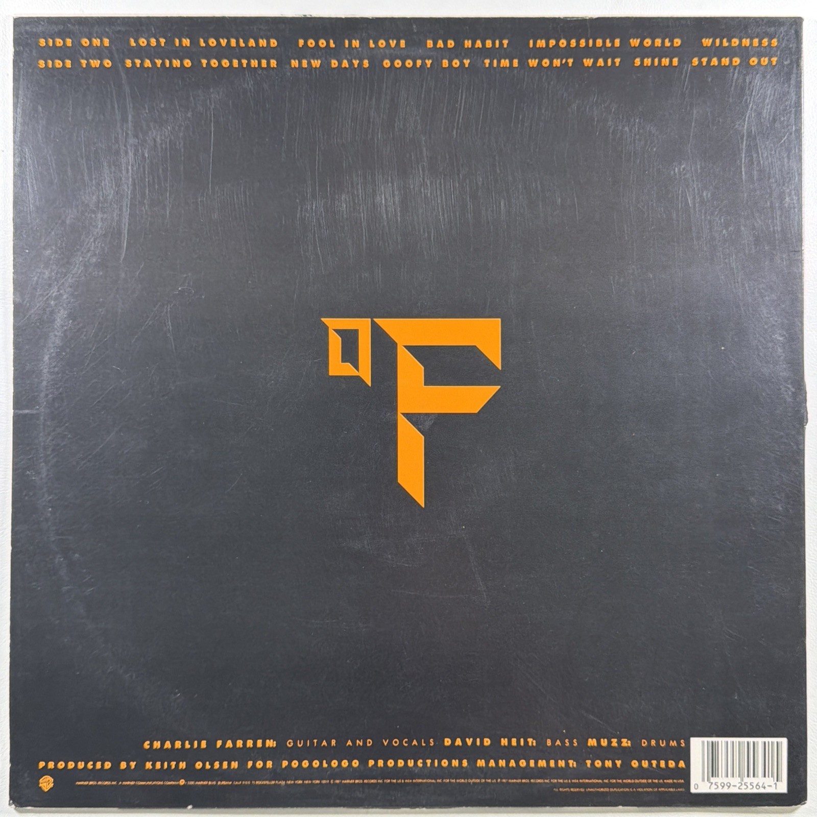 Farrenheit Self-Titled LP Warner Bros 925564-1 NM Promo Promo AOR Arena Rock - Image 2