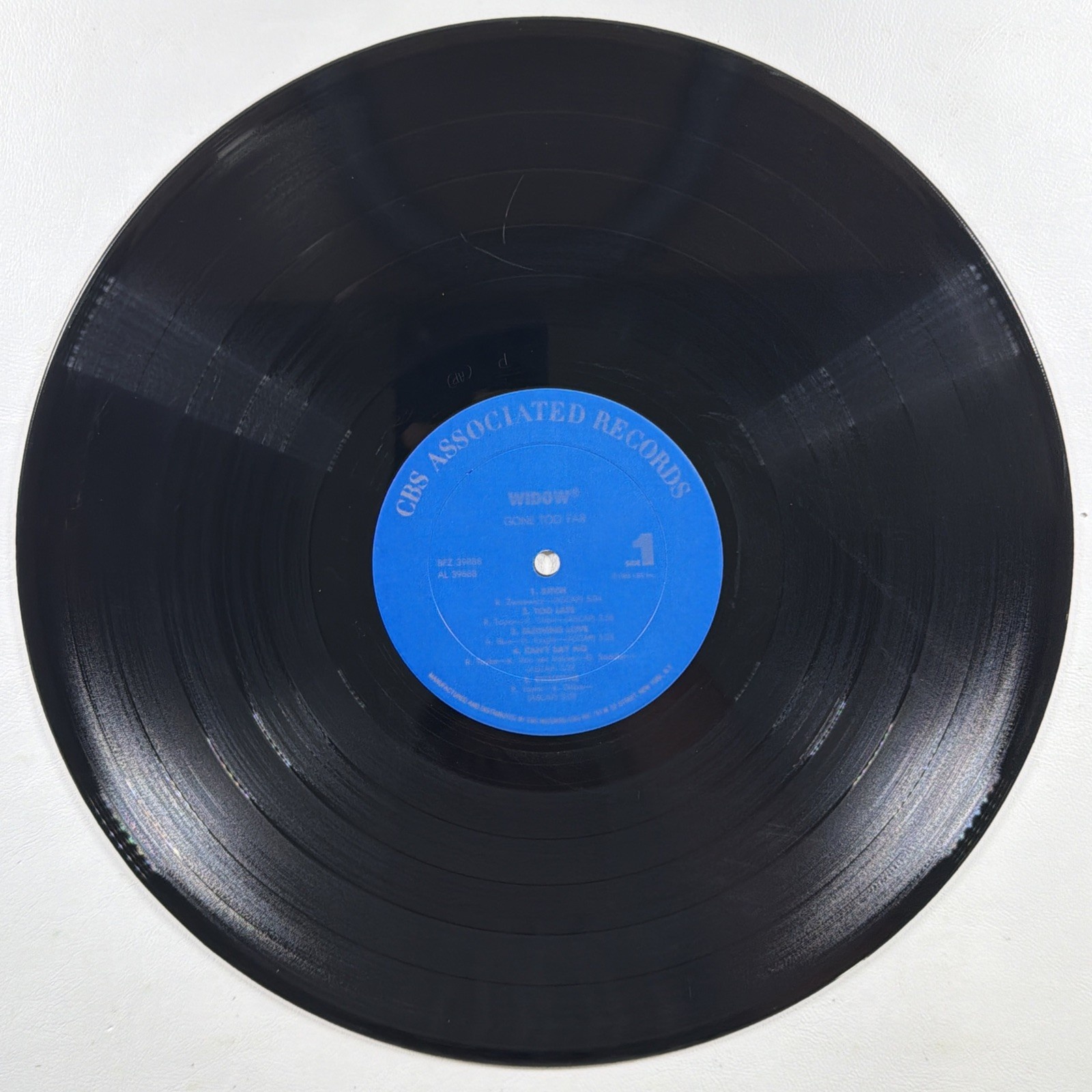 Widow - Gone Too Far LP CBS BFZ 39888 VG+ 1985 Hard Rock - Image 4
