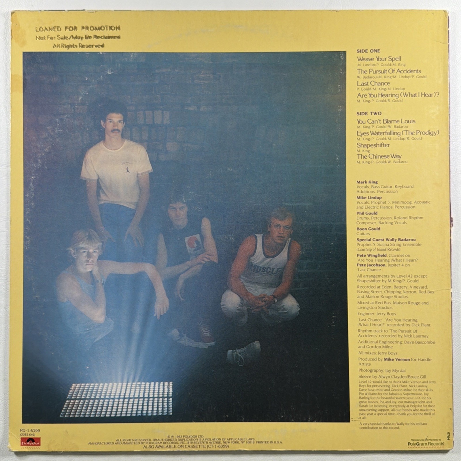 Level 42 - The Pursuit Of Accidents LP Polydor PD-1-6359 EX Promo 1982 Photo - Image 2