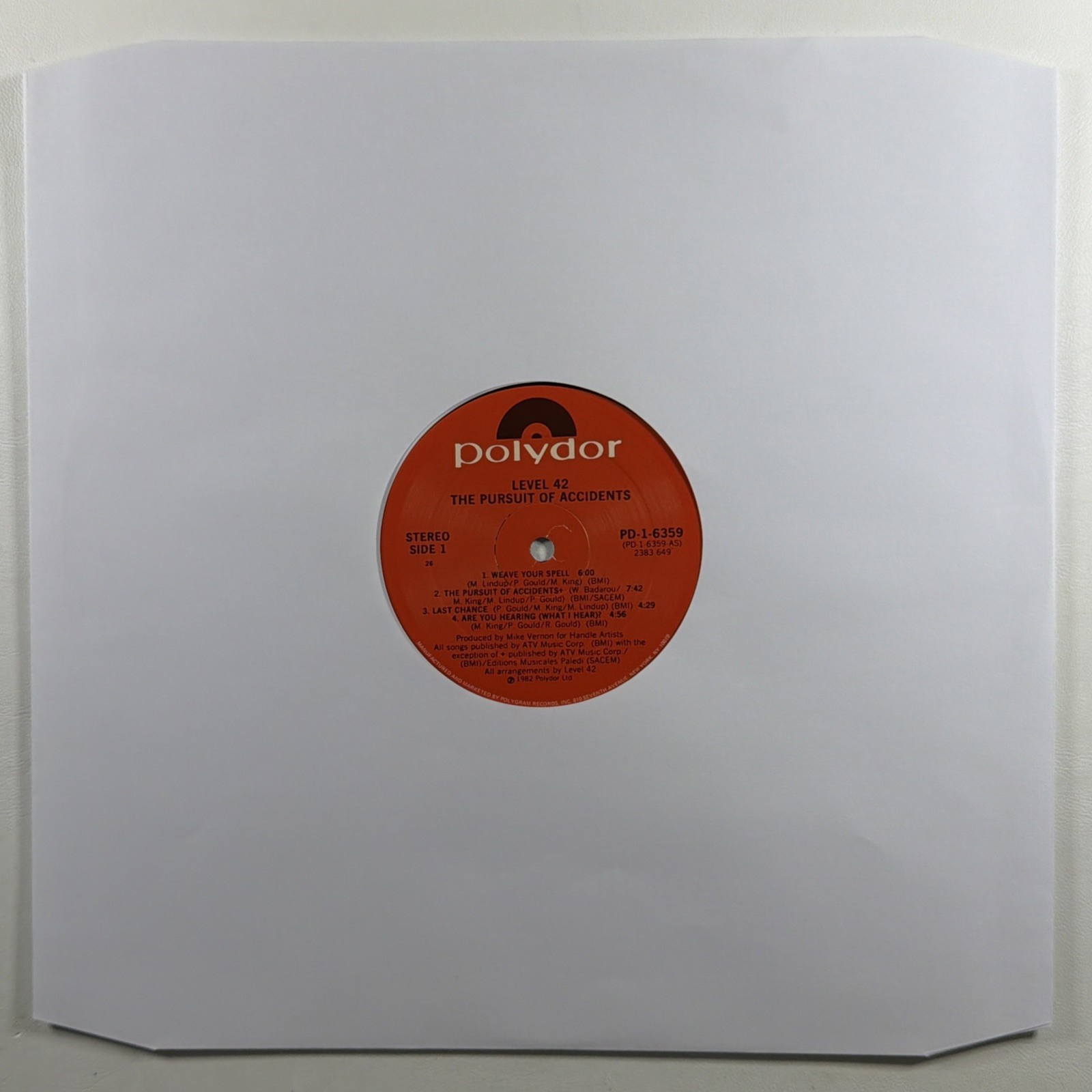 Level 42 - The Pursuit Of Accidents LP Polydor PD-1-6359 EX Promo 1982 Photo - Image 5