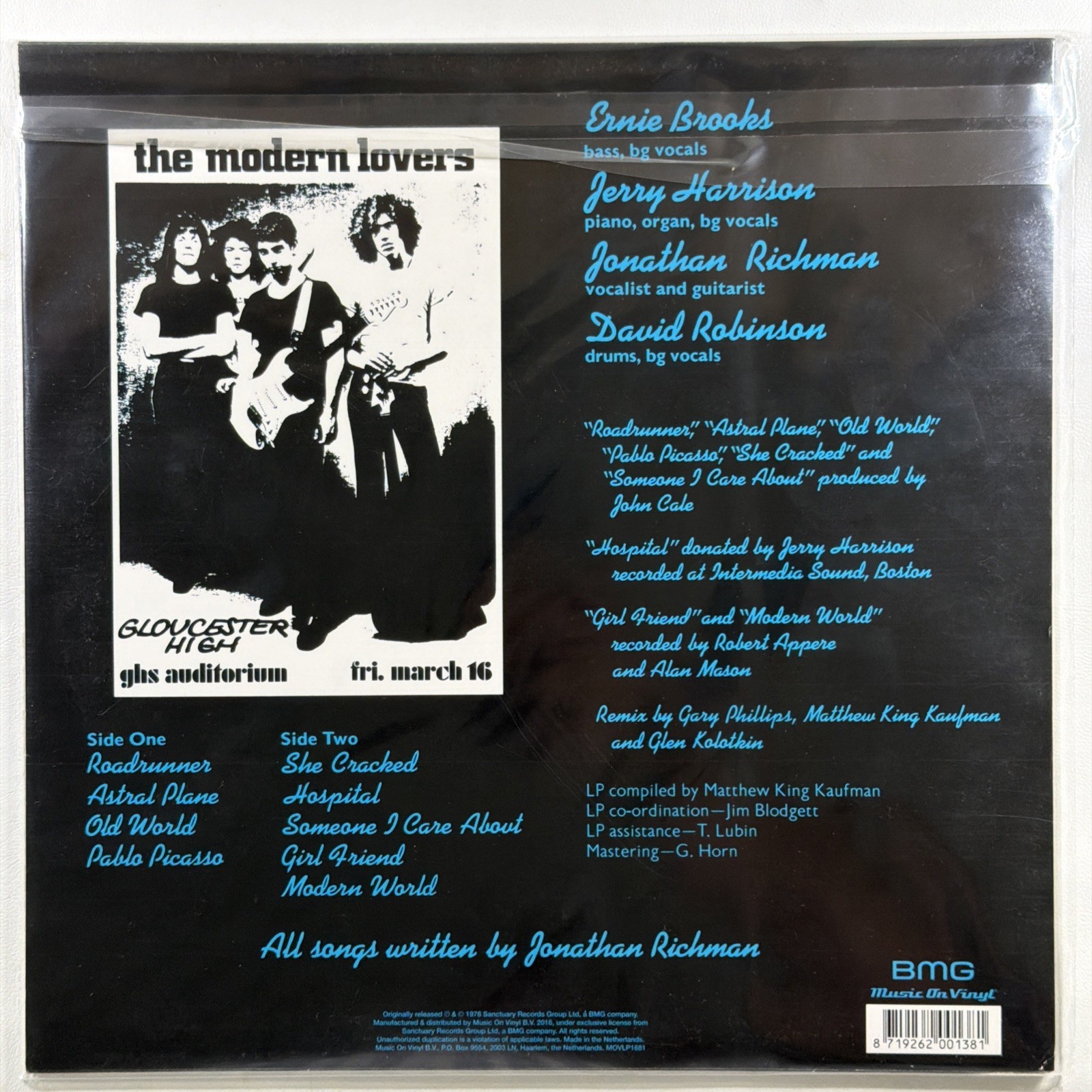 The Modern Lovers - Self Titled LP MOVLP1681 Sealed 2016 Netherlands 180g - Image 2