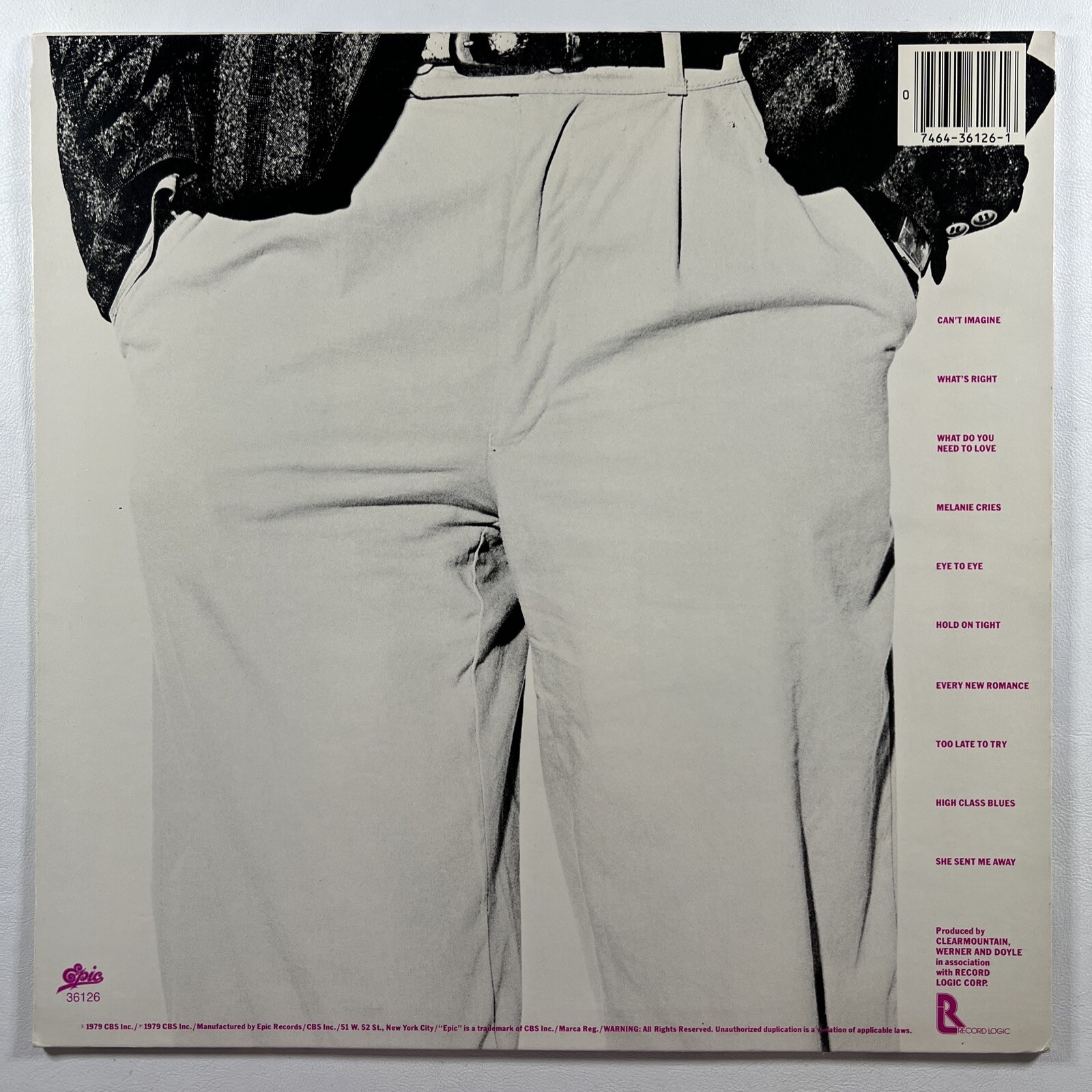 David Werner - Self-Titled LP EPIC 36126 EX 1979 - Image 2
