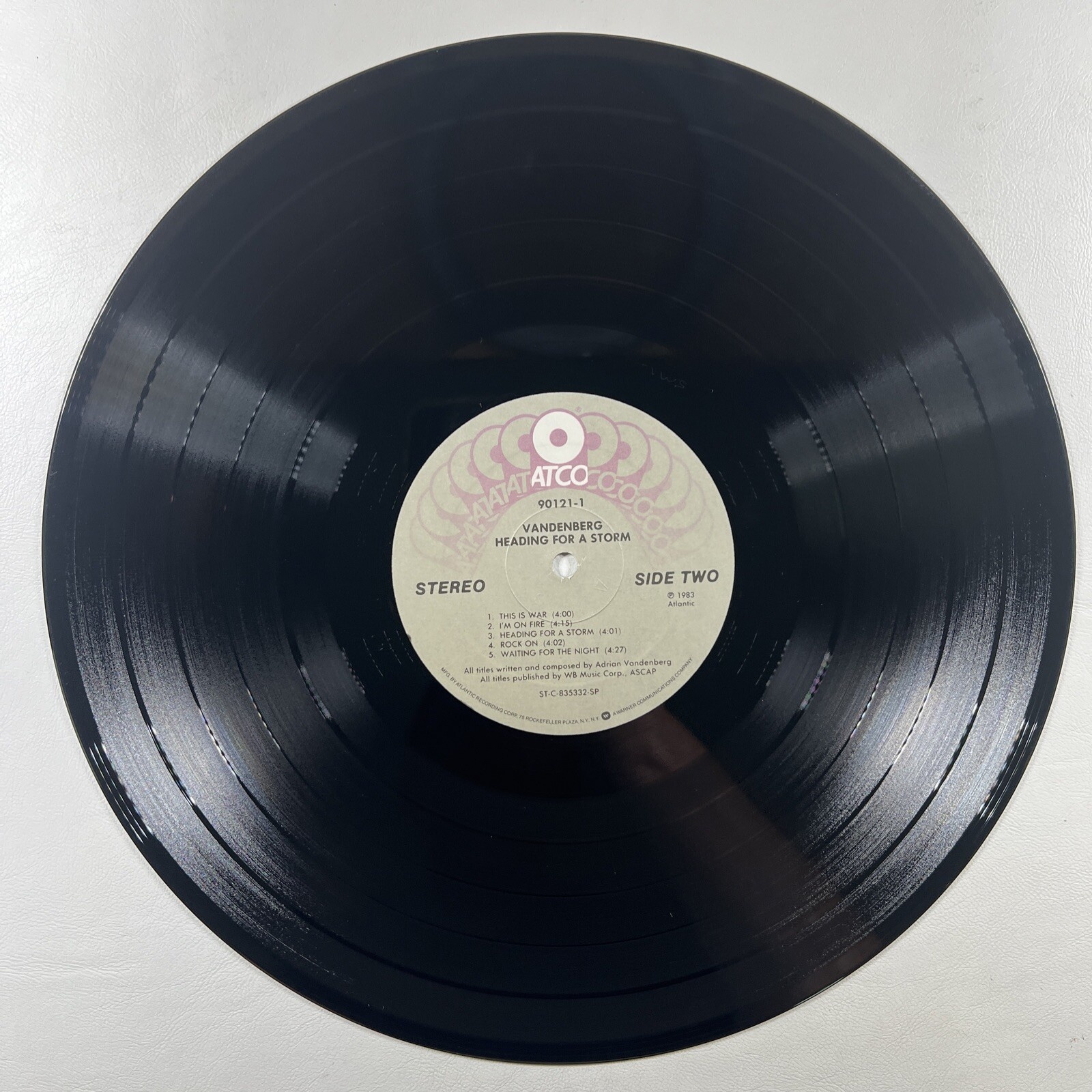 Vandenberg - Heading For A Storm LP Atco 90121 EX 1983 Promo - Image 5