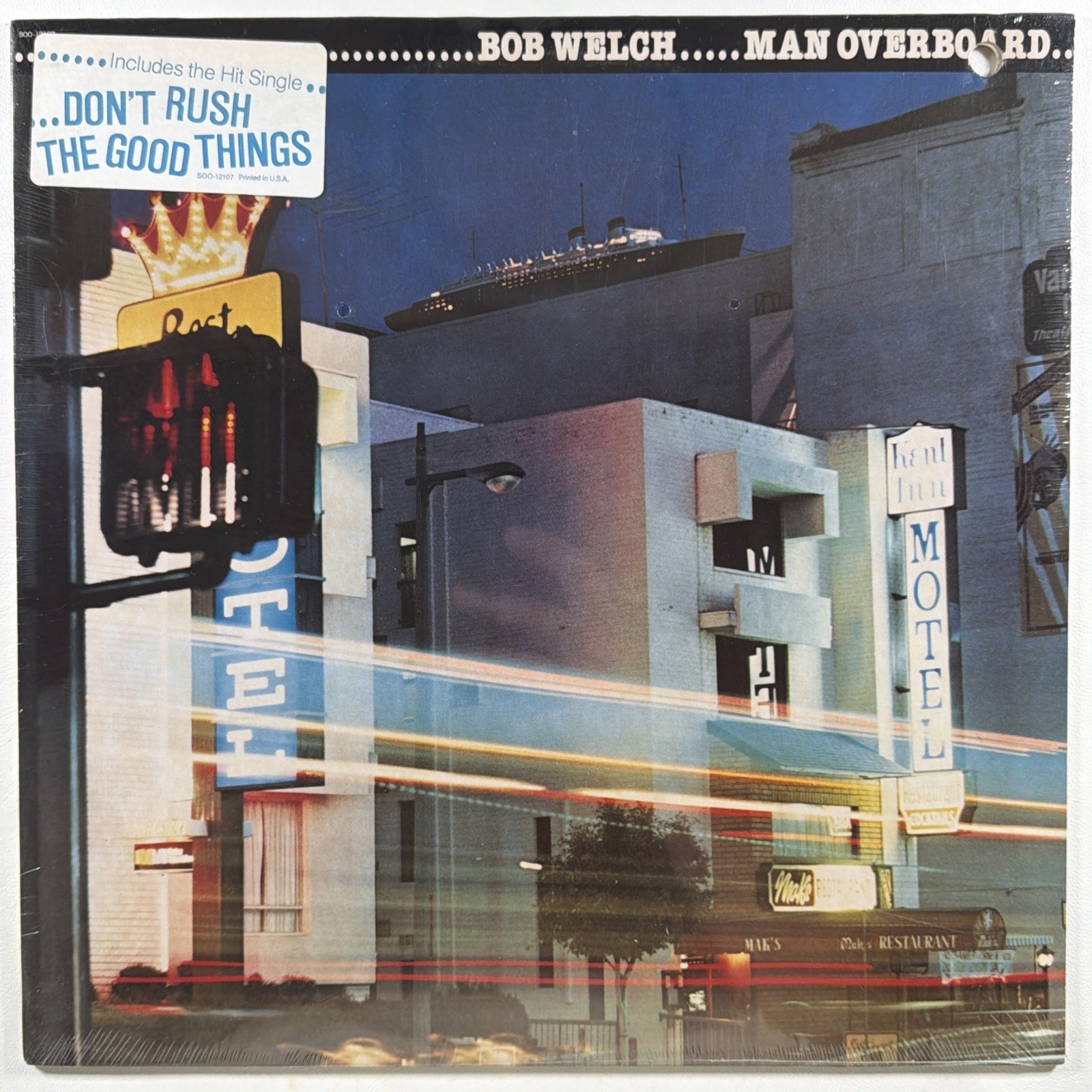 Bob Welch - Man Overboard LP EMI SOO-12107 Sealed 1980 Hype Don’t Rush The Good