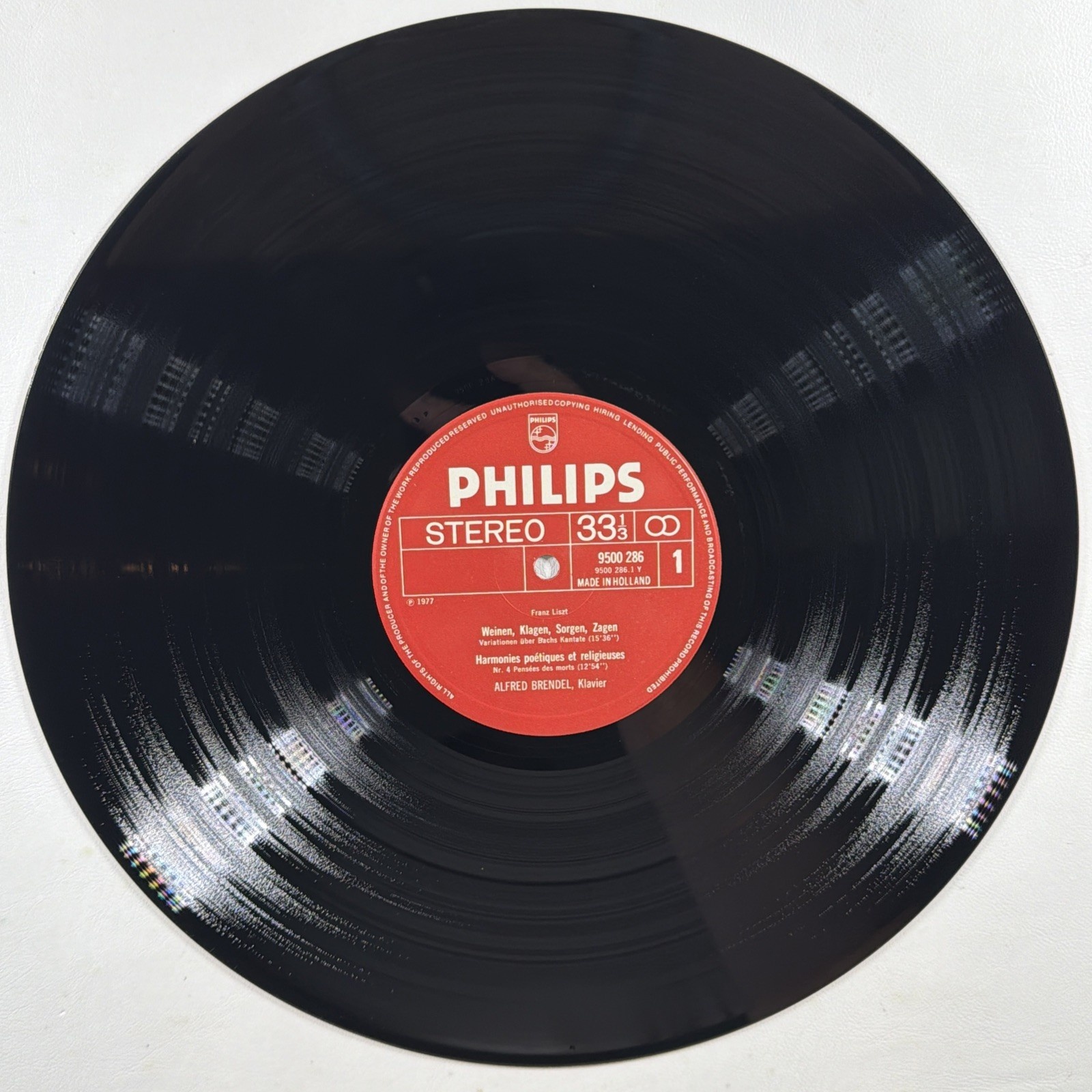 Franz Liszt Alfred Brendel - Variations On Weinen, Klagen … LP Philips NM Europe - Image 5