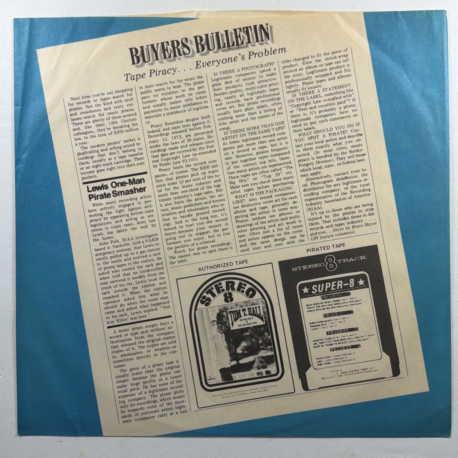 Graham Parker & The Rumour - Howlin’ Wind LP Mercury SRM-1-1095 EX 1976 Promo - Image 4