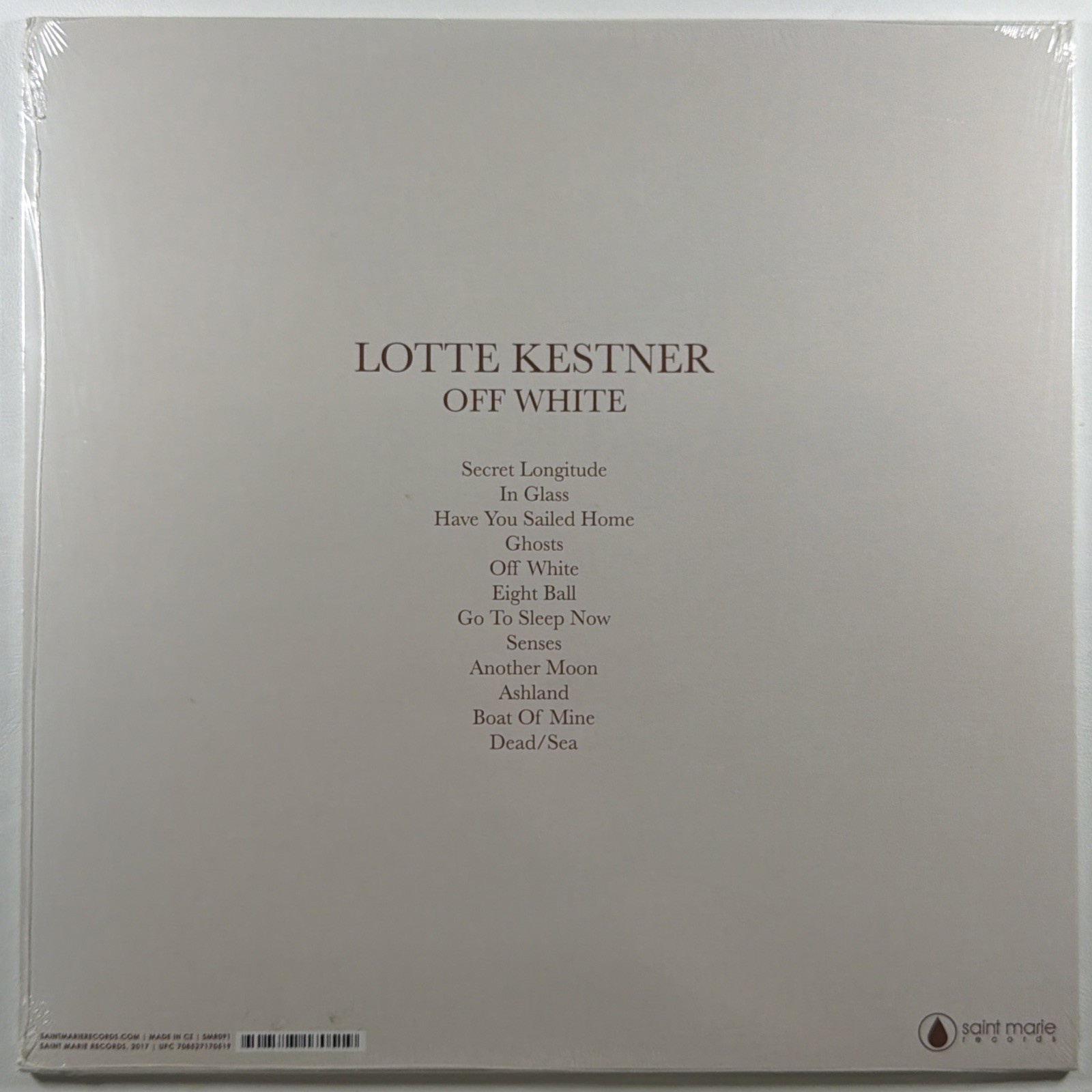 Lotte Kestner - Off White LP Saint Marie Records Sealed 2017 Hype 180g - Image 2