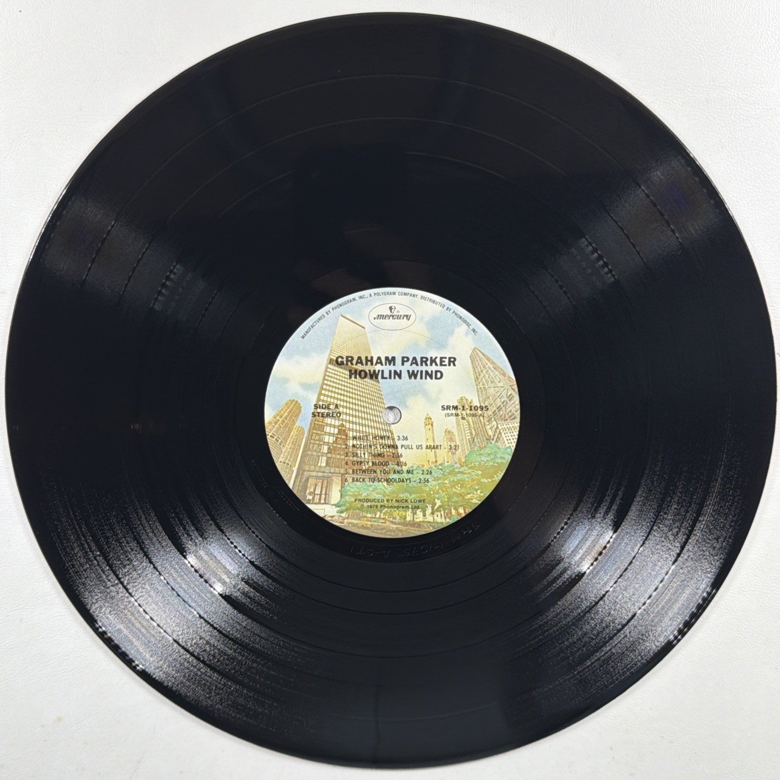 Graham Parker & The Rumour - Howlin’ Wind LP Mercury SRM-1-1095 EX 1976 Promo - Image 6