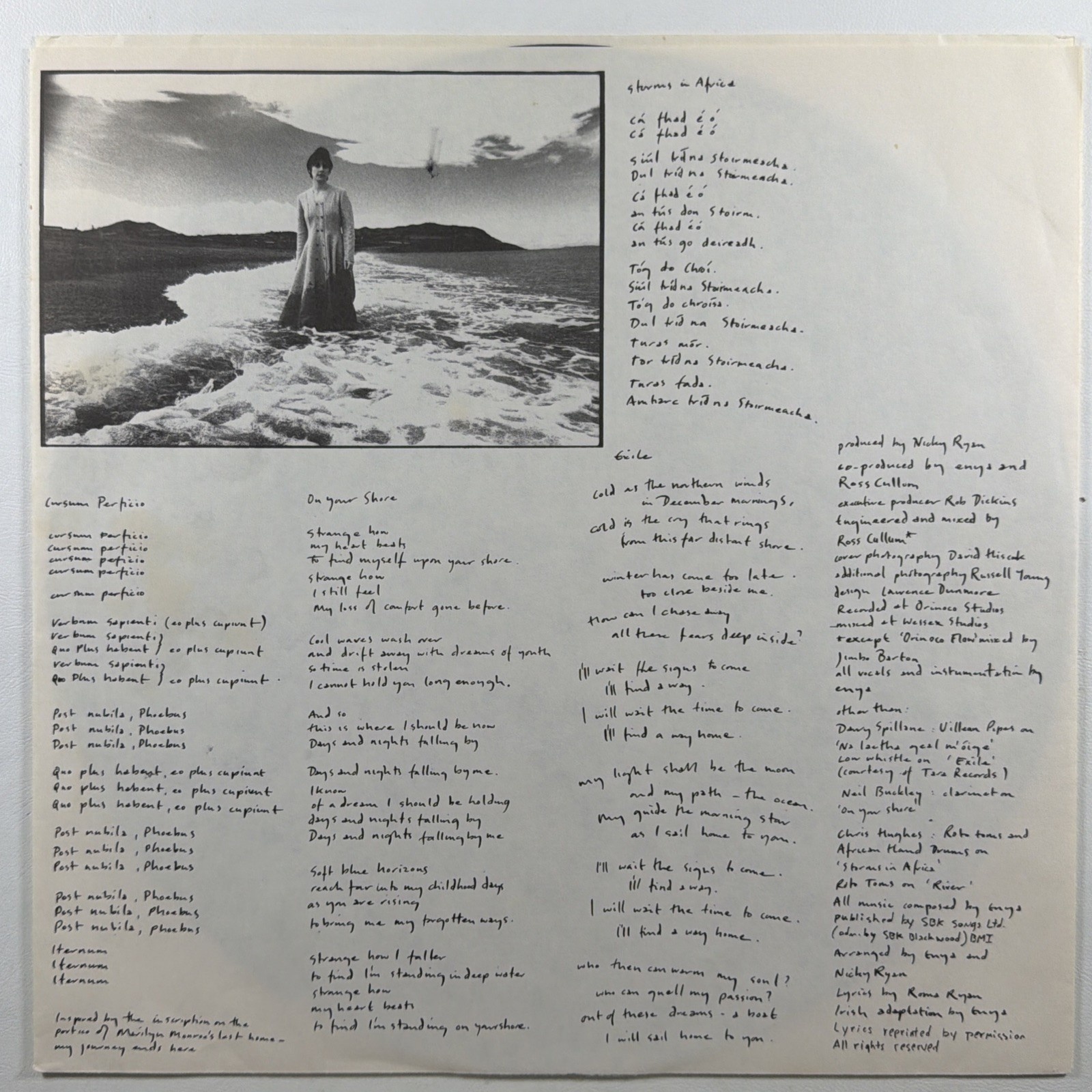 Enya – Watermark LP Geffen GHS 24233 VG+ 1988 Pop New Age Orinoco Flow - Image 5