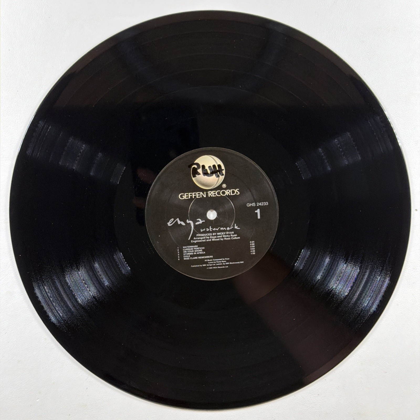 Enya – Watermark LP Geffen GHS 24233 VG+ 1988 Pop New Age Orinoco Flow - Image 6