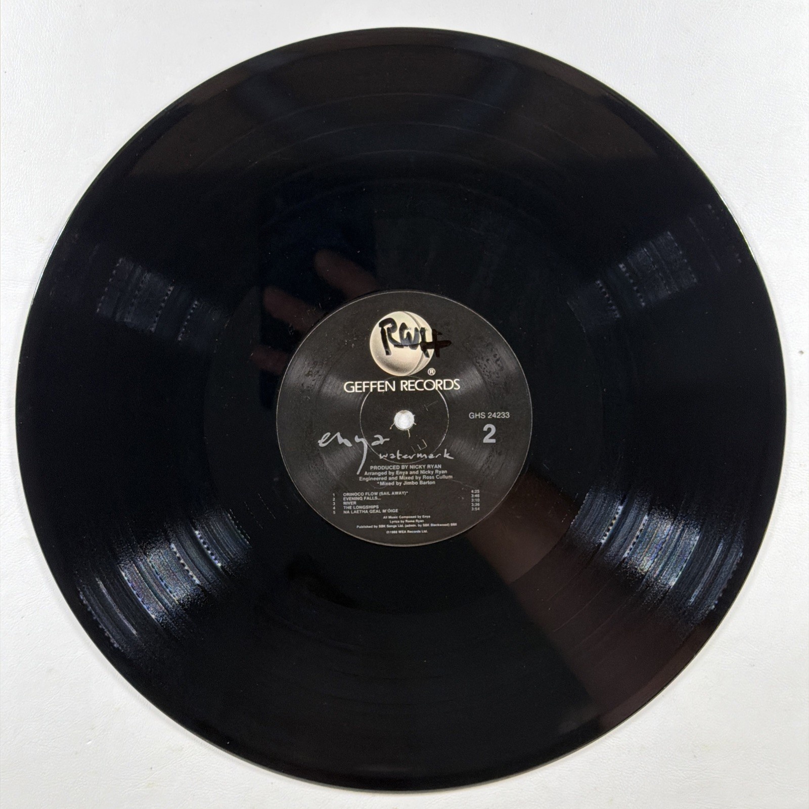Enya – Watermark LP Geffen GHS 24233 VG+ 1988 Pop New Age Orinoco Flow - Image 7