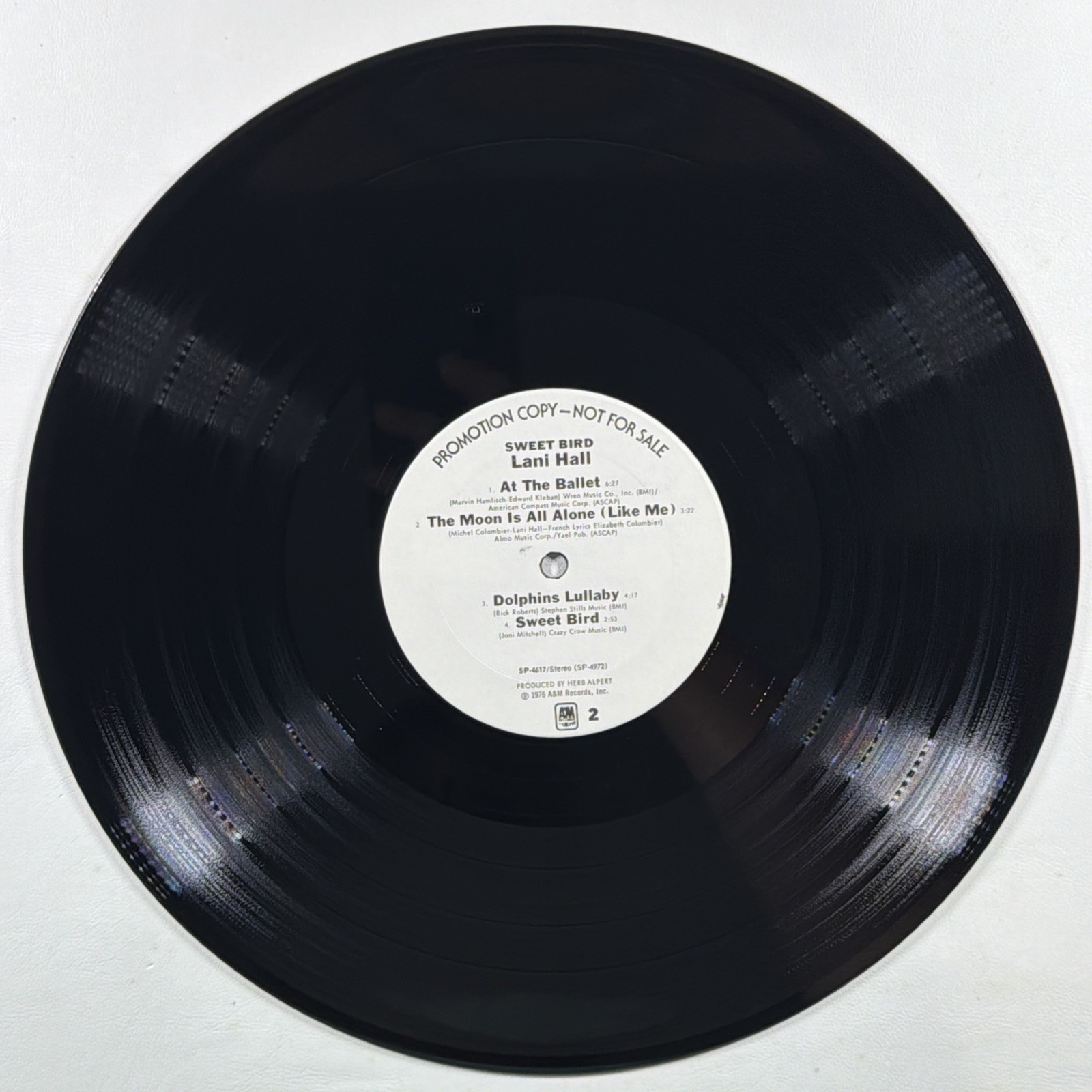 Lani Hall - Sweet Bird LP A&M Records SP-4617 NM 1976 White Promo Pop Rock - Image 6
