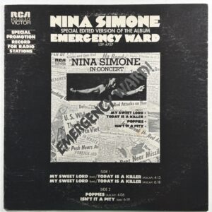 Nina Simone - Emergency Ward LP RCA Victor SPS 33 574 White Promo 1972 Jazz