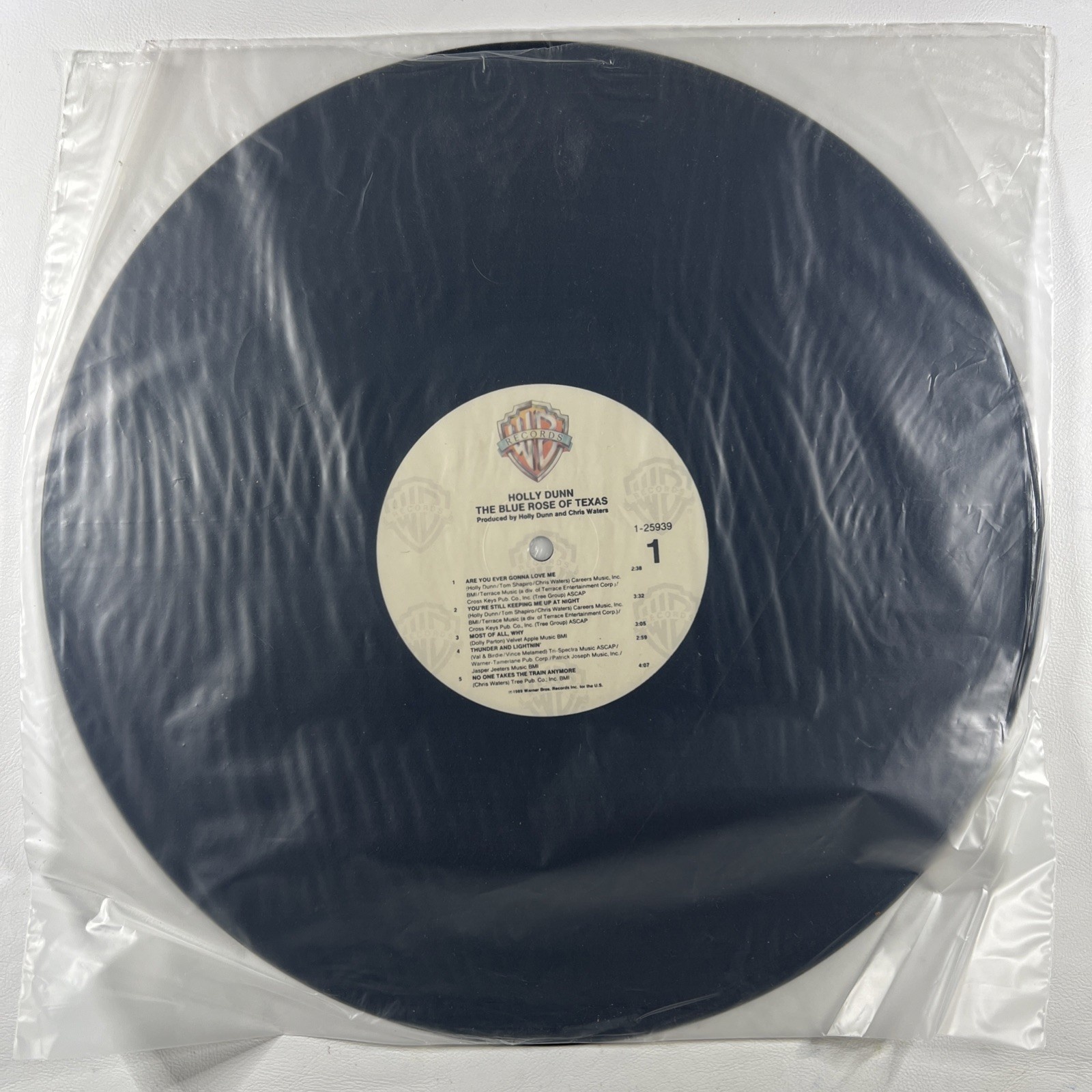 Holly Dunn - The Blue Rose of Texas LP Warner Bros. 25939 EX Promo 1989 Country - Image 3