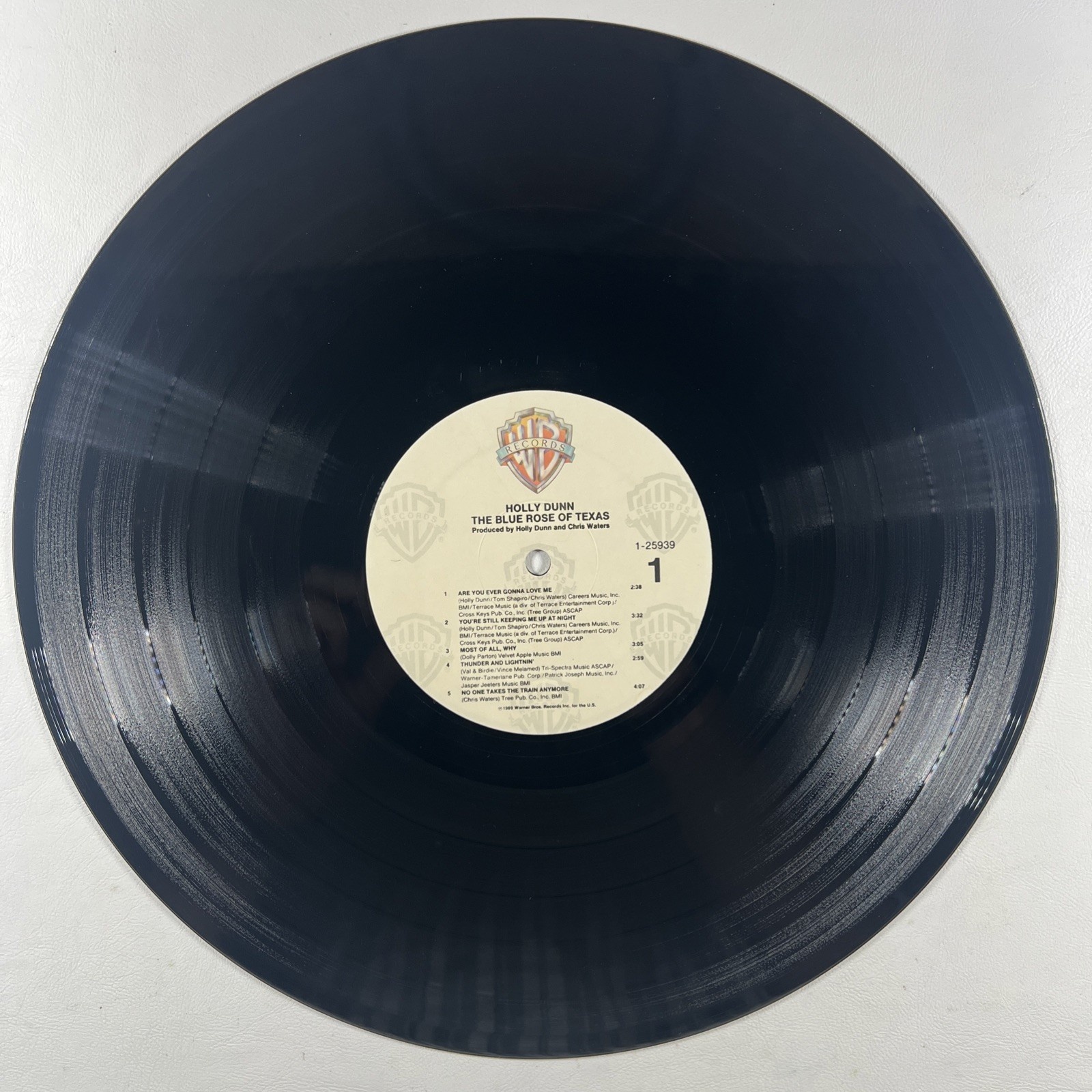 Holly Dunn - The Blue Rose of Texas LP Warner Bros. 25939 EX Promo 1989 Country - Image 4