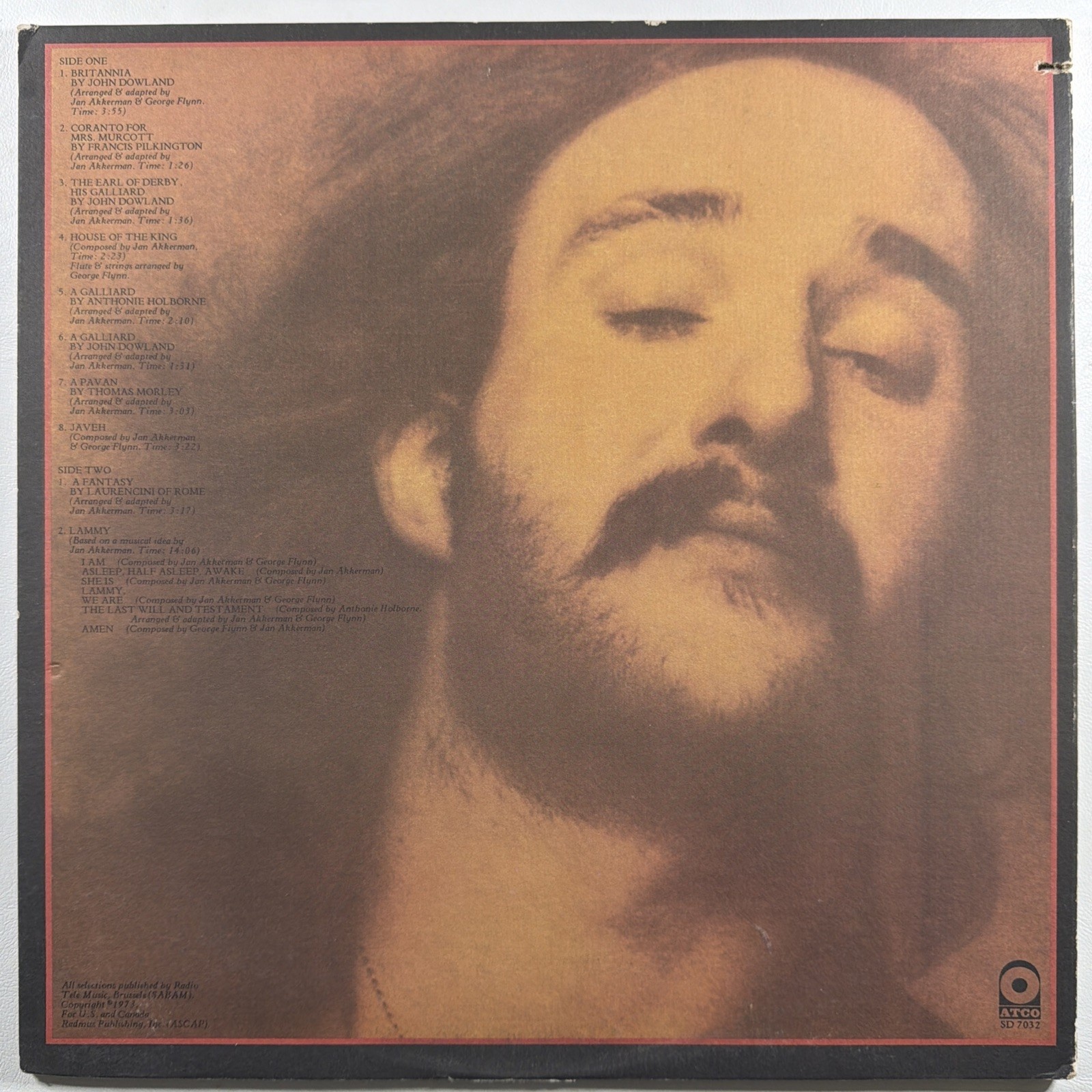 Jan Akkerman - Tabernakel LP Atco SD 7032 NM 1973 Promo Gatefold Jazz Prog Rock - Image 2