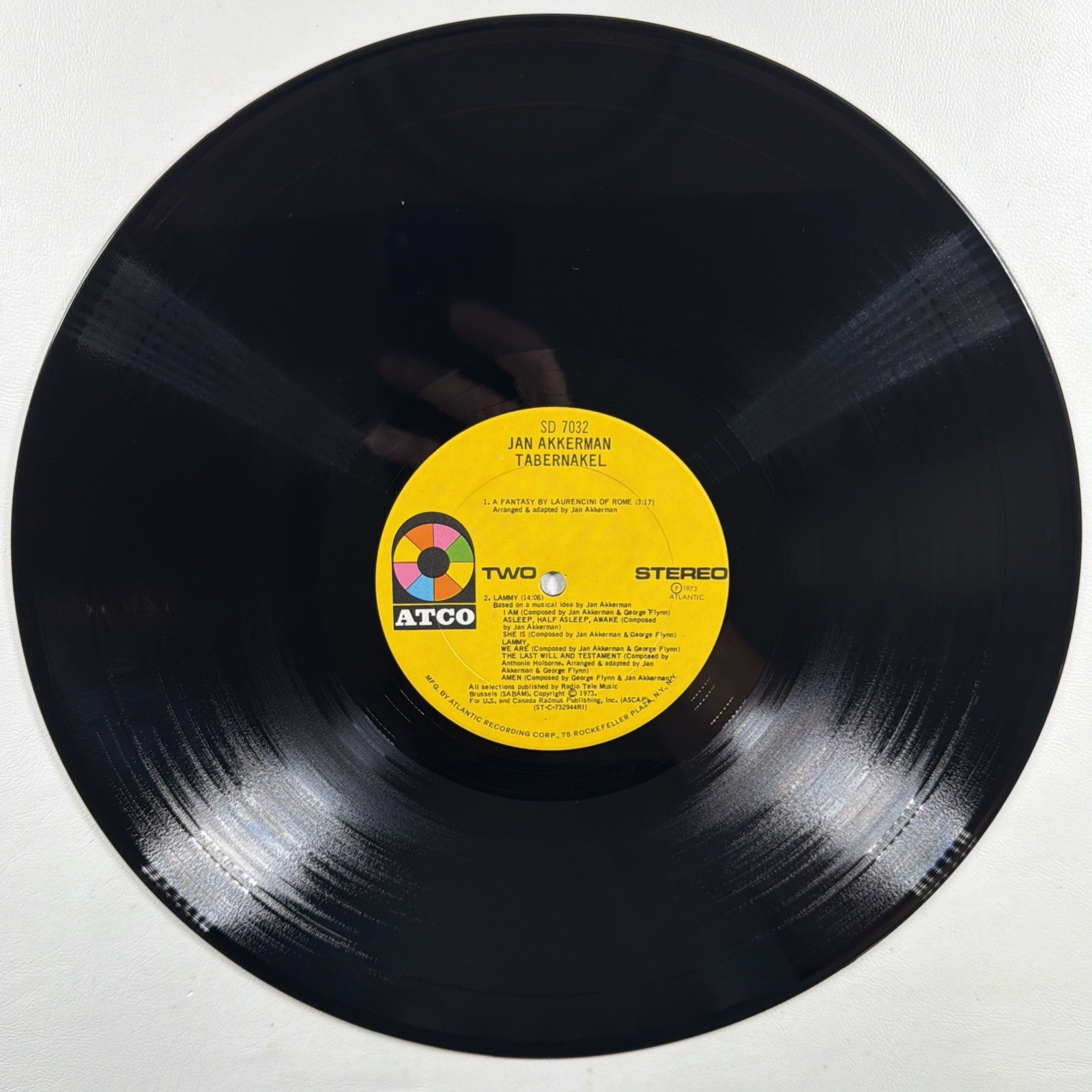 Jan Akkerman - Tabernakel LP Atco SD 7032 NM 1973 Promo Gatefold Jazz Prog Rock - Image 6