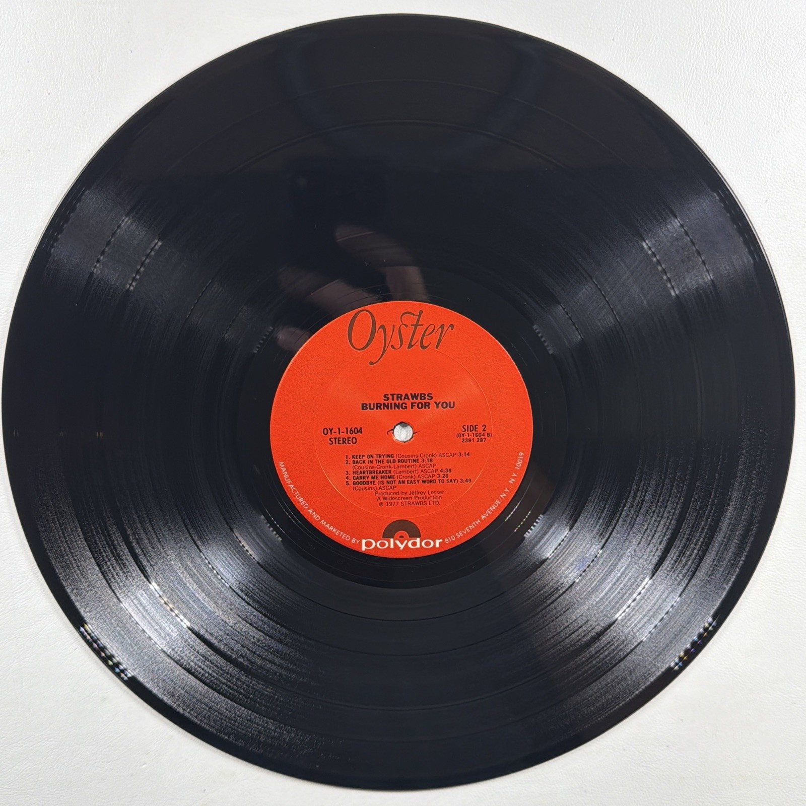 Strawbs - Burning For You LP Oyster Record OY-1-1604 EX 1977 Prog Rock - Image 4