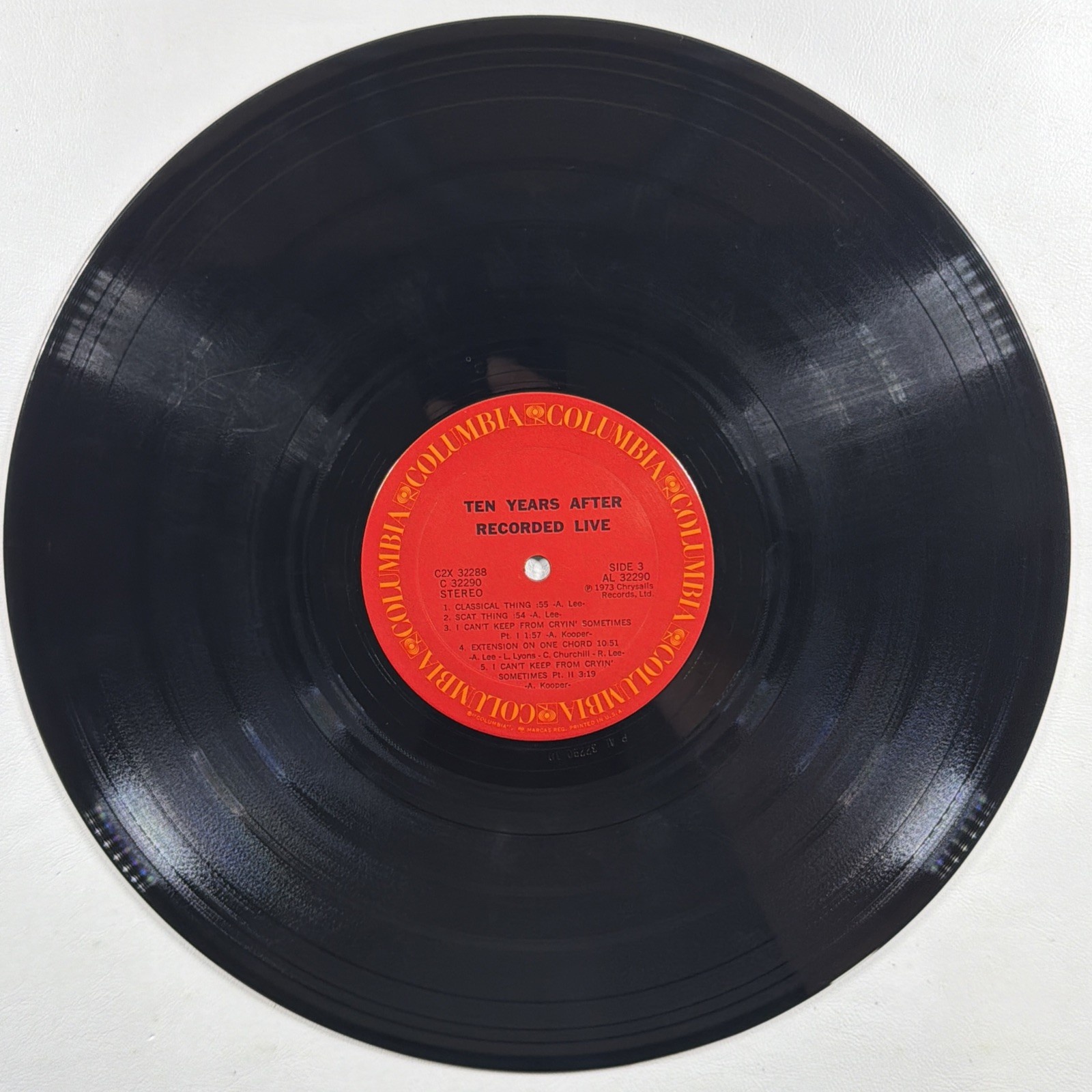Ten Years After – Recorded Live 2LP Columbia C2X 32288 VG+ 1973 Promo Gate Hype - Image 7