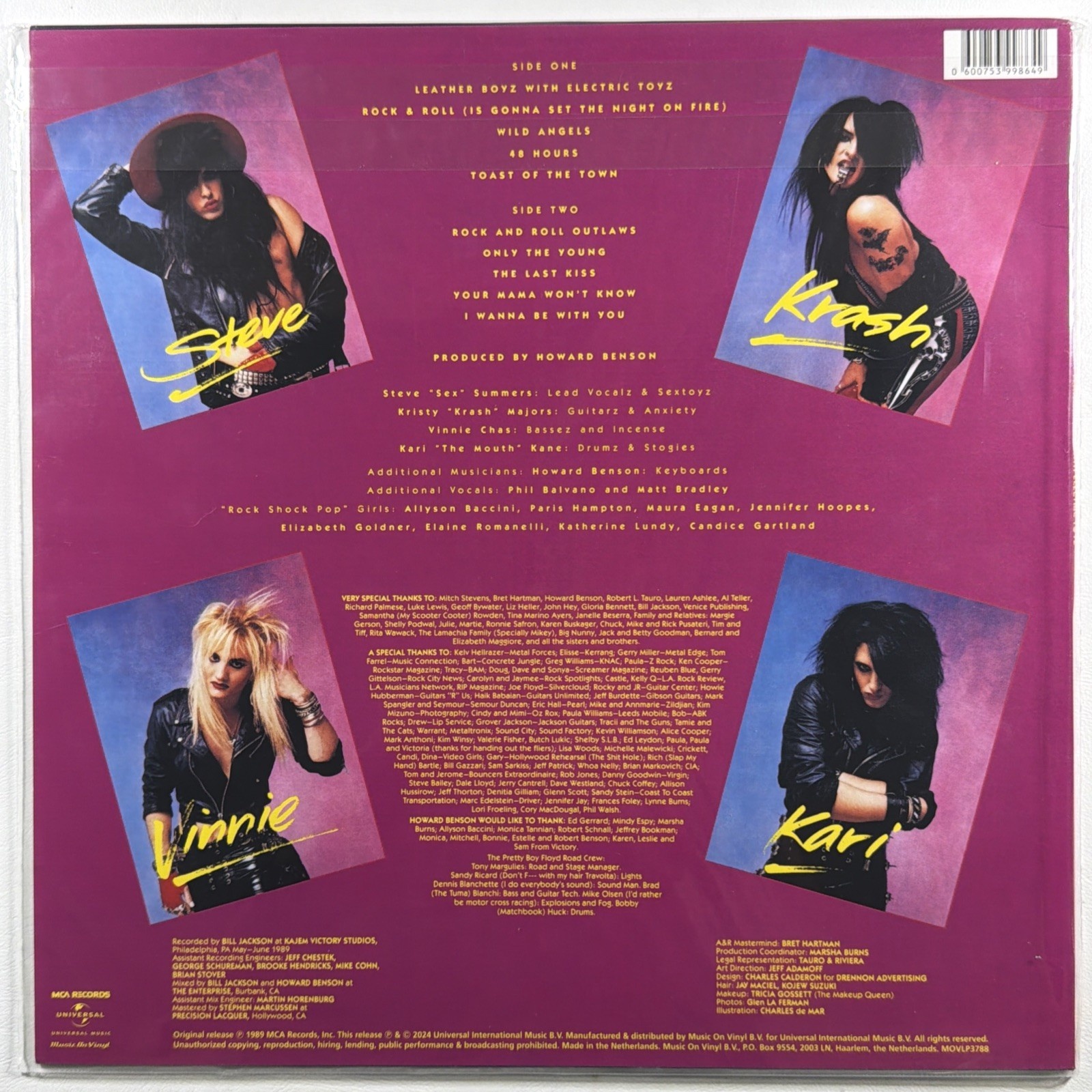 Pretty Boy Floyd - Leather Boyz with Electric Toyz LP MOVLP3788 Sealed 180g 2024 - Image 2