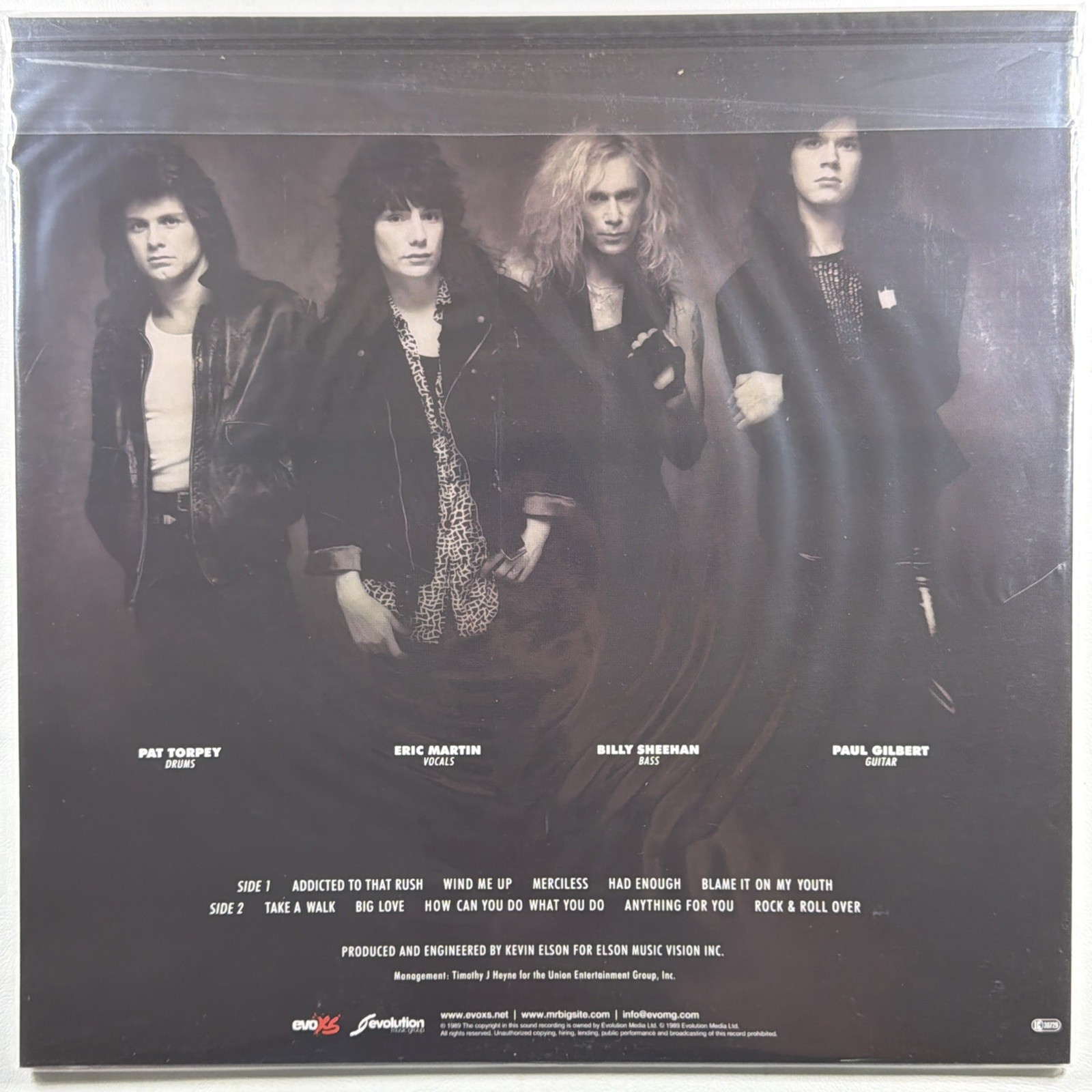 Mr Big - Self Titled LP EVOXS - EVLP037BL Sealed 180g Reissue 2025 Hong Kong - Image 2