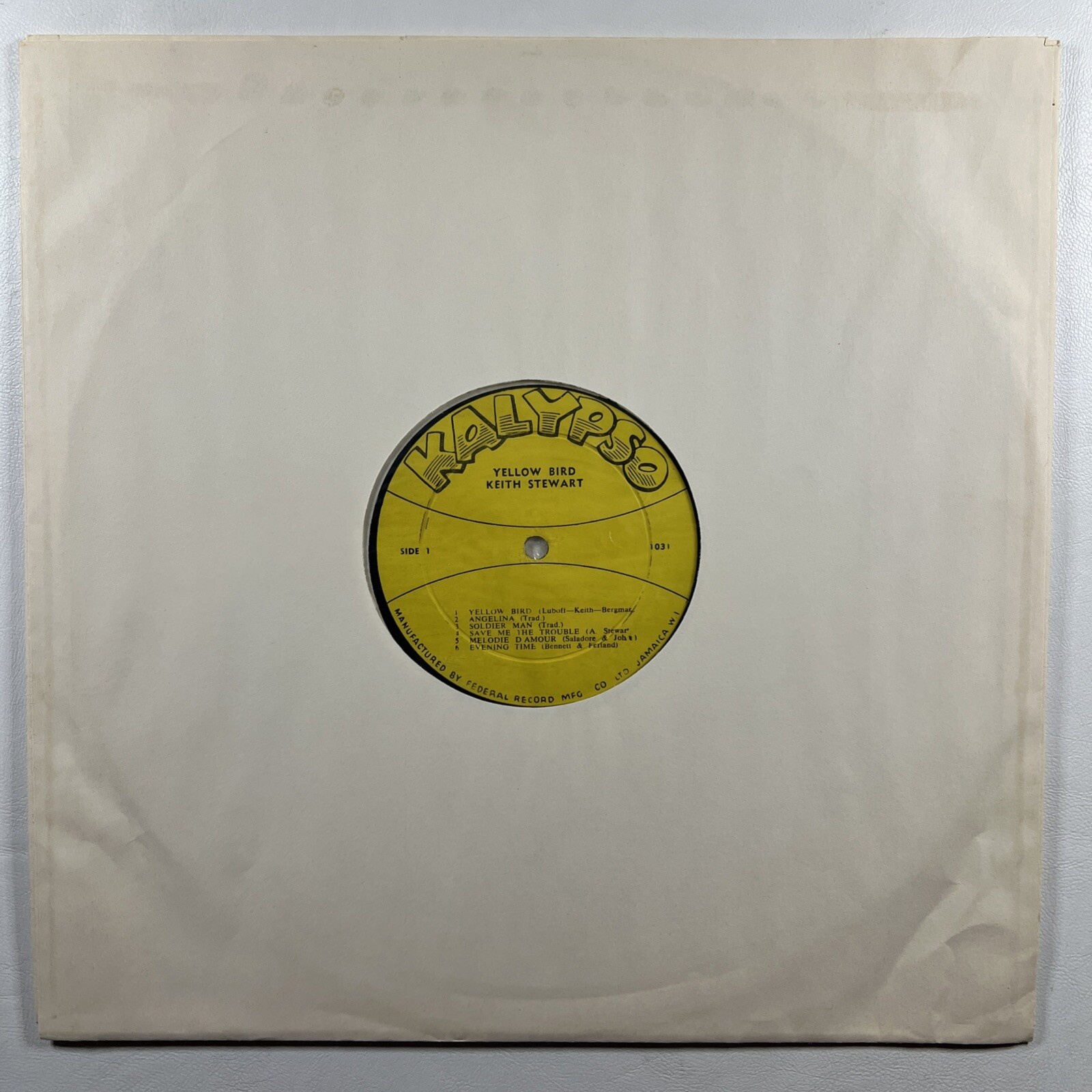 Keith Stewart - Yellow Bird LP H&K Records 101 EX Mono Jamaica Reggae - Image 3