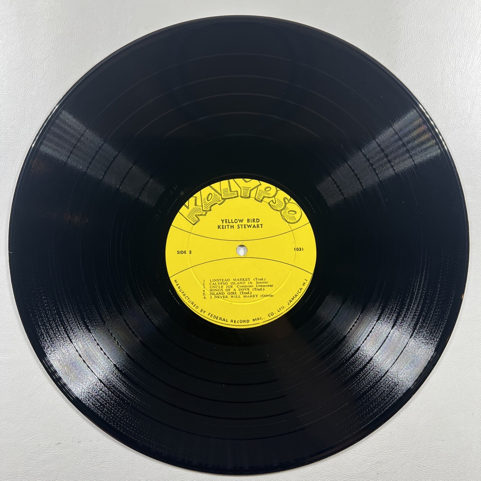 Keith Stewart - Yellow Bird LP H&K Records 101 EX Mono Jamaica Reggae - Image 5