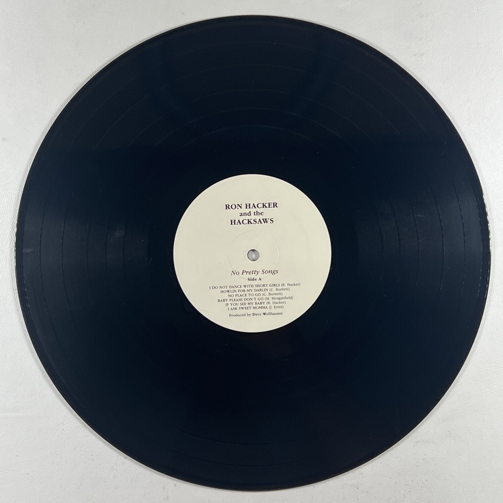 Ron Hacker And The Hacksaws - No Pretty Songs LP Hacksaw Records EX 1988 - Image 4
