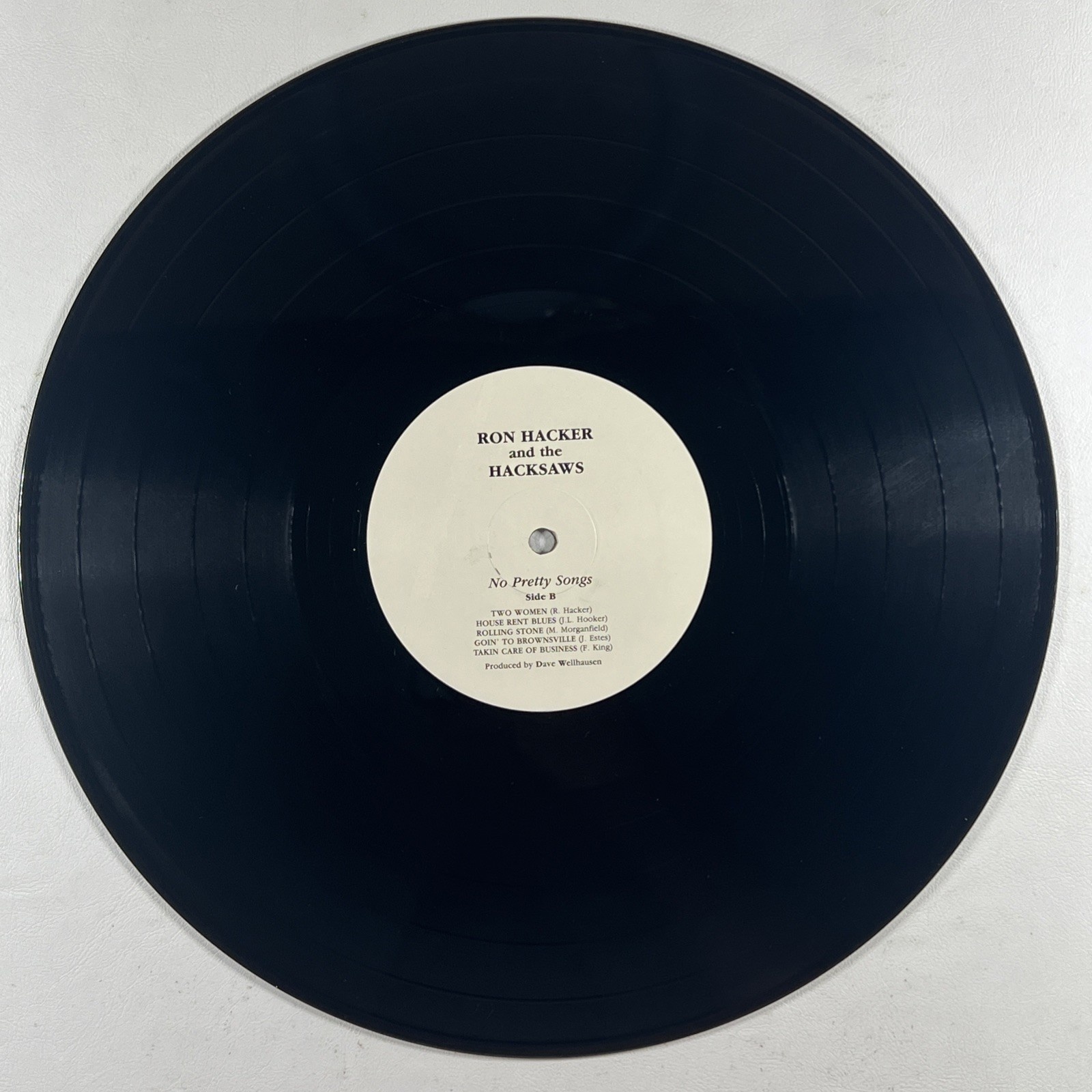 Ron Hacker And The Hacksaws - No Pretty Songs LP Hacksaw Records EX 1988 - Image 5